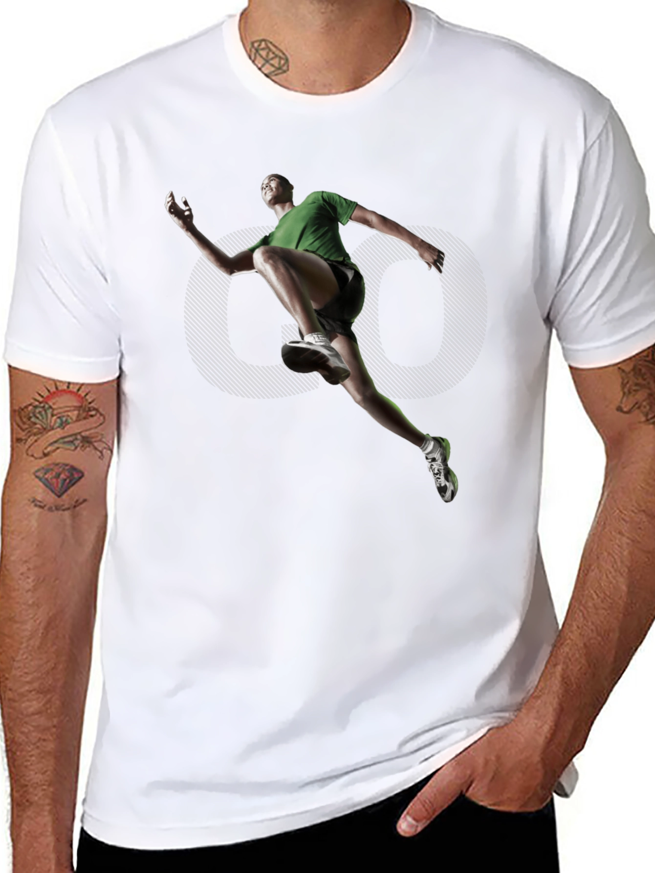 Mens Black Graphic Tee - Active Lifestyle