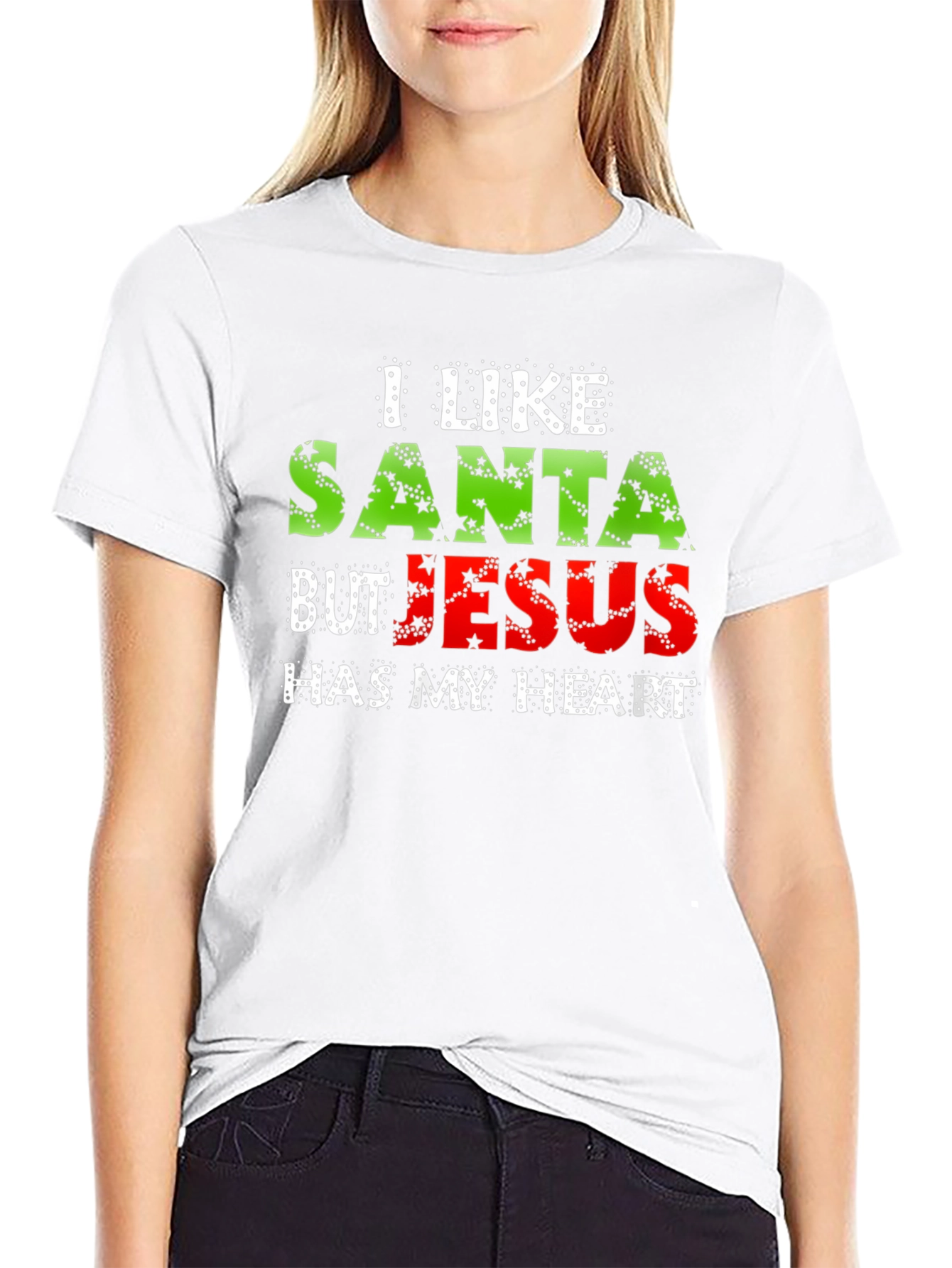 I Like Santa But Jesus Has My Heart T-Shirt