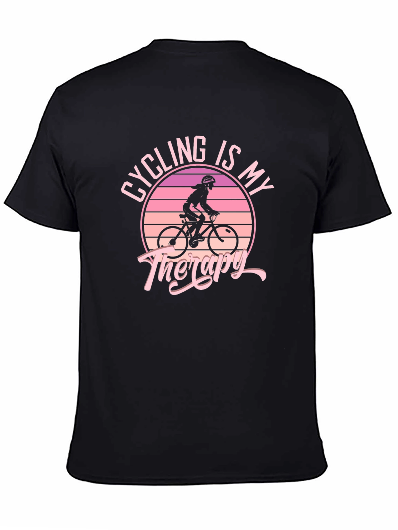 Cycling Is My Therapy Graphic T-Shirt