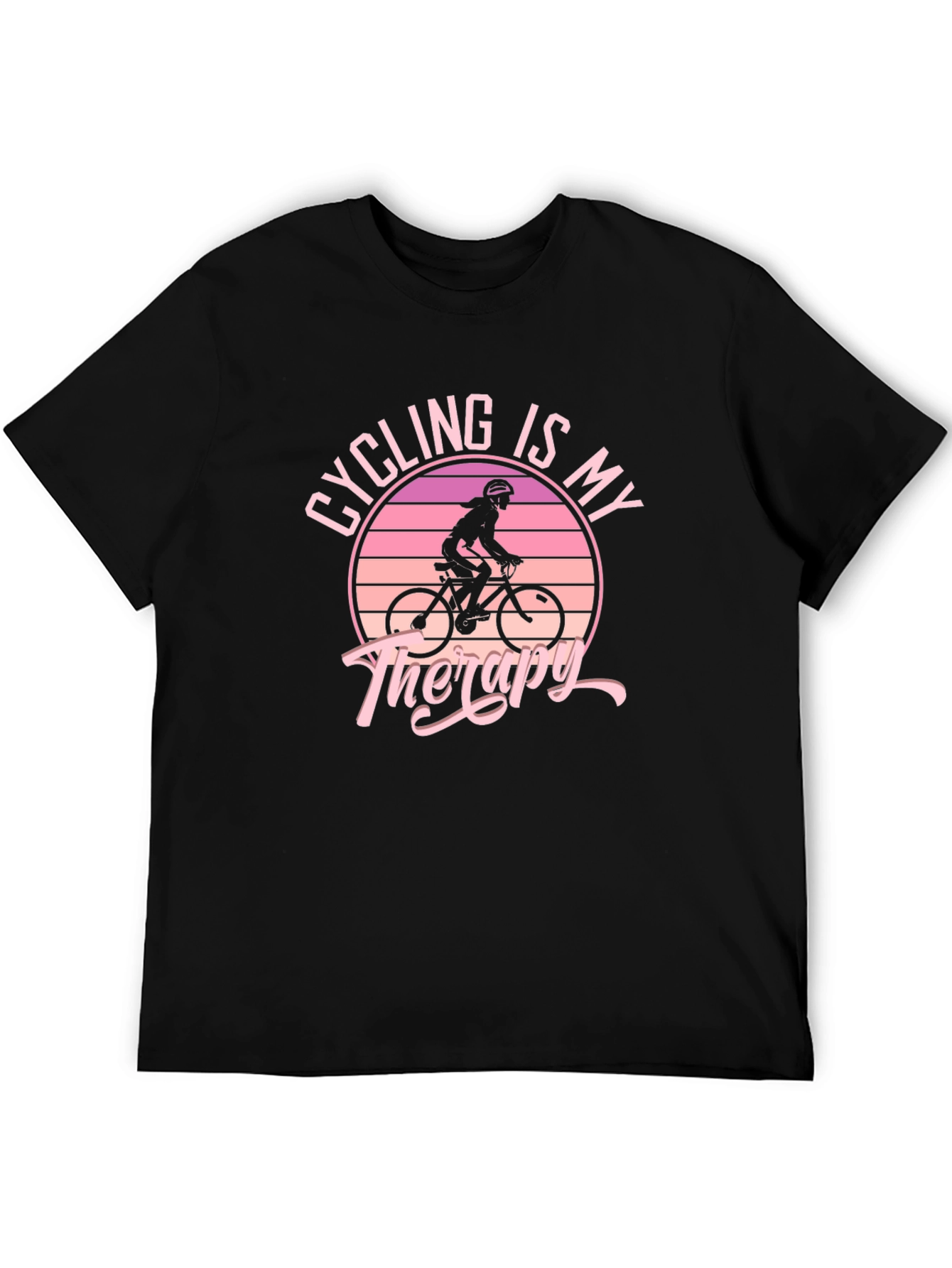 Cycling Is My Therapy Graphic T-Shirt