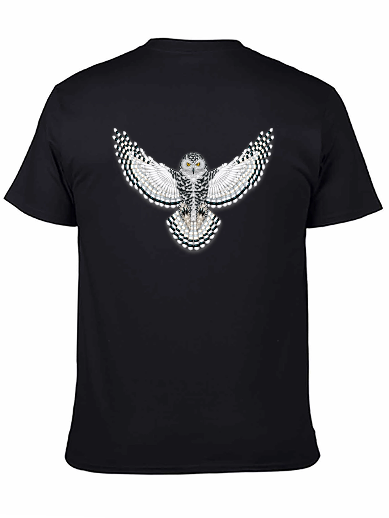Owl Graphic Tee - Black Cotton Blend