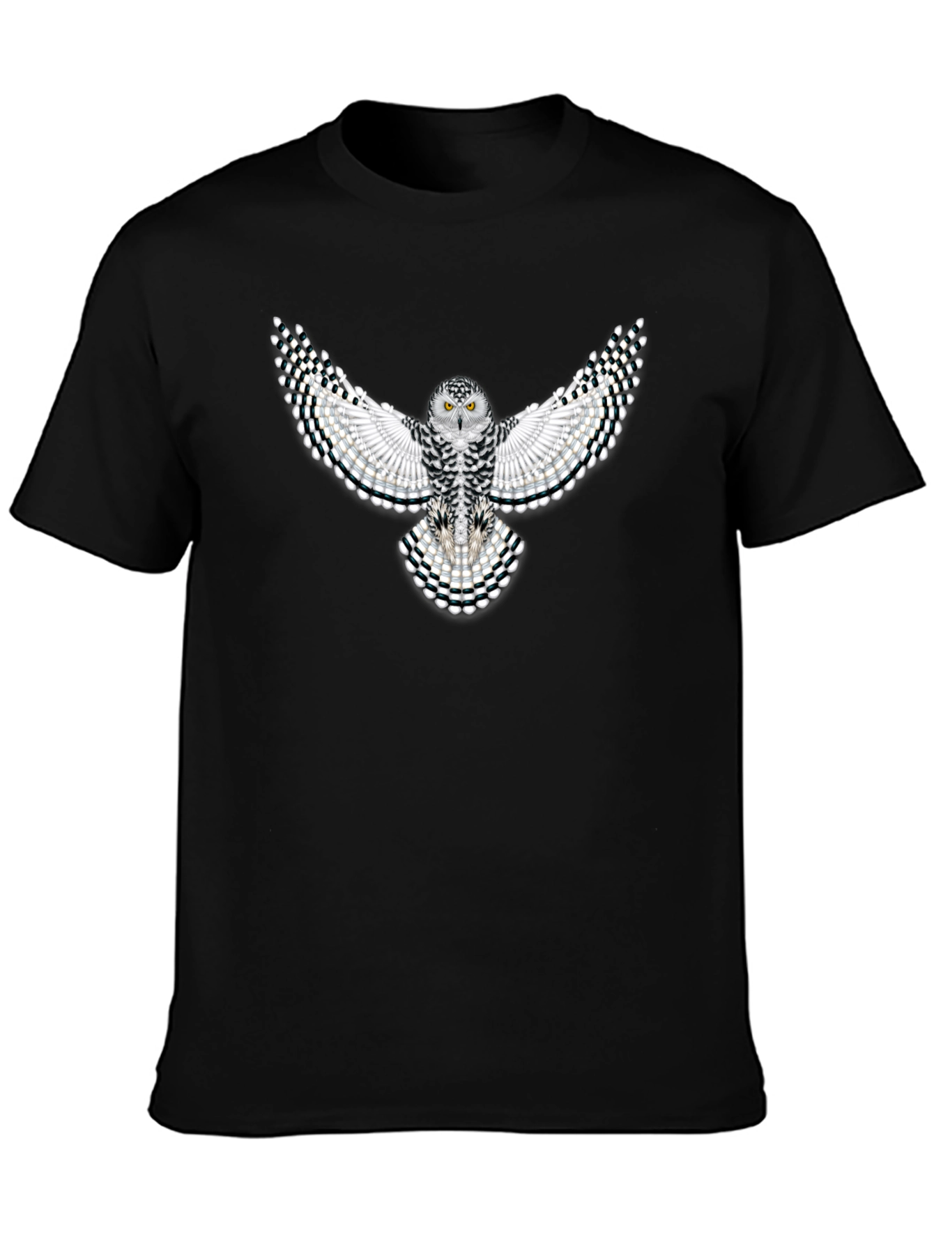 Owl Graphic Tee - Black Cotton Blend