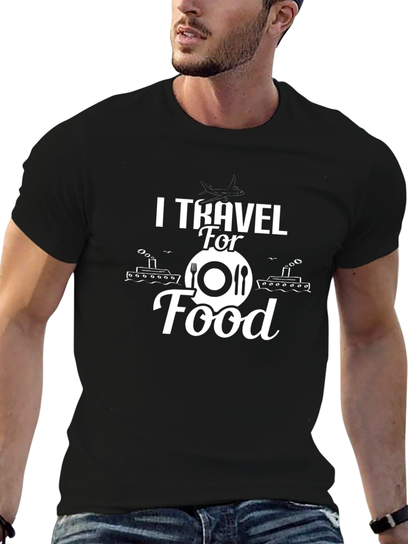 I Travel For Food Graphic Tee