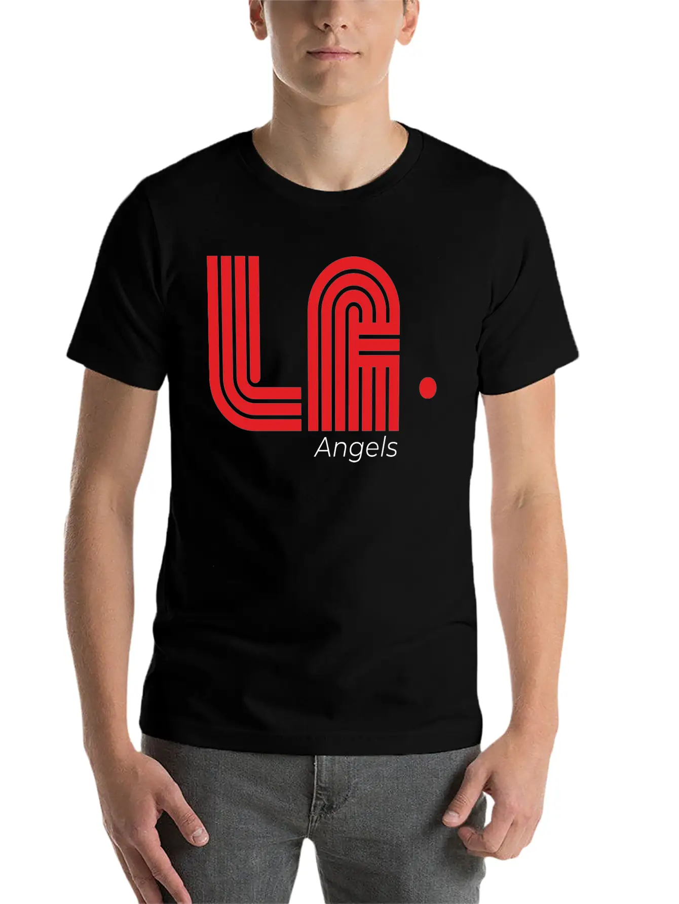 LA. Angels, Retro Style Tees Stylish Everyday T-Shirt – Unisex Basic Cotton Tee