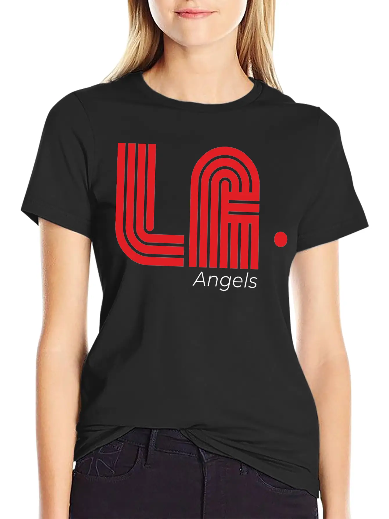 LA. Angels, Retro Style Tees Stylish Everyday T-Shirt – Unisex Basic Cotton Tee