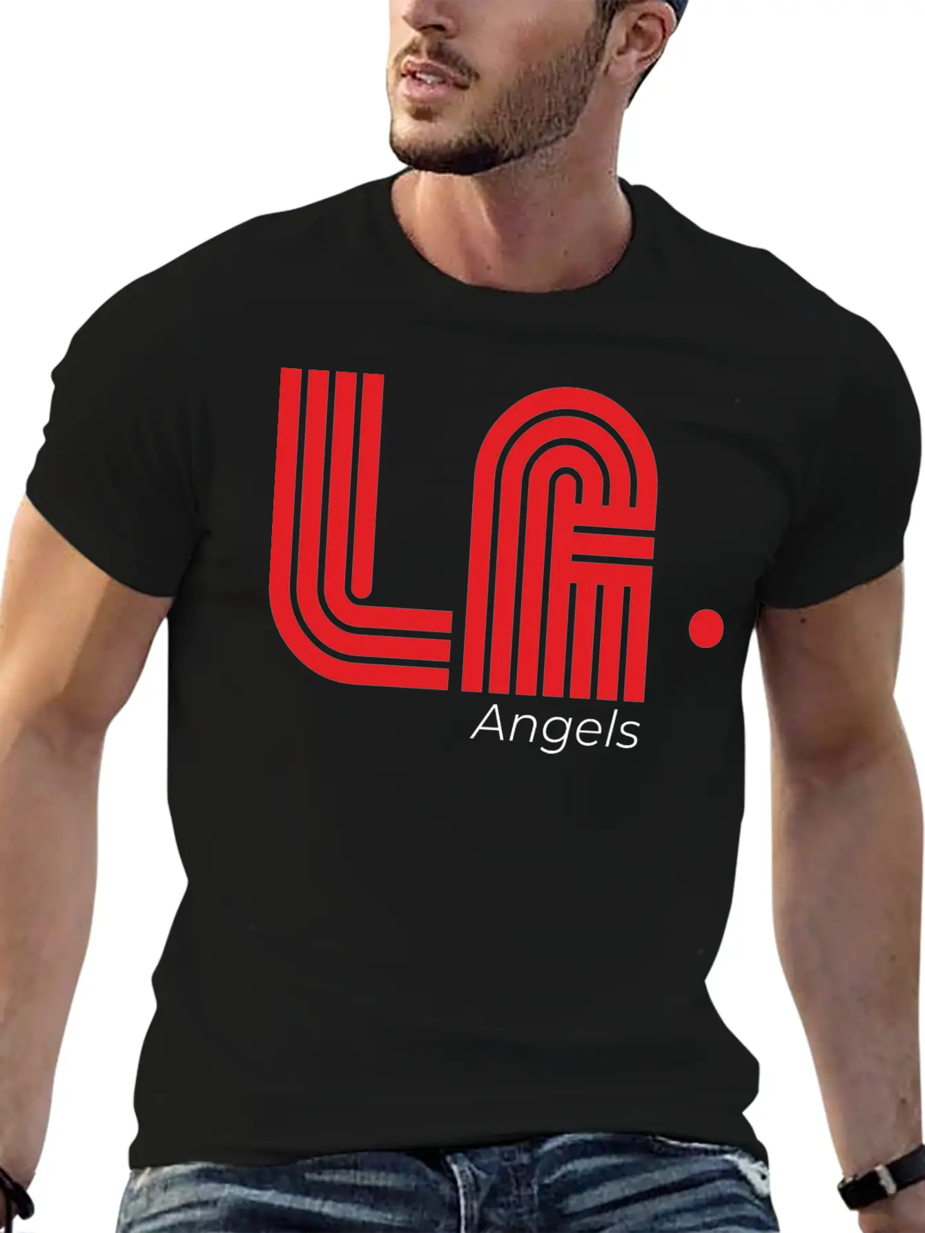 LA. Angels, Retro Style Tees Stylish Everyday T-Shirt – Unisex Basic Cotton Tee