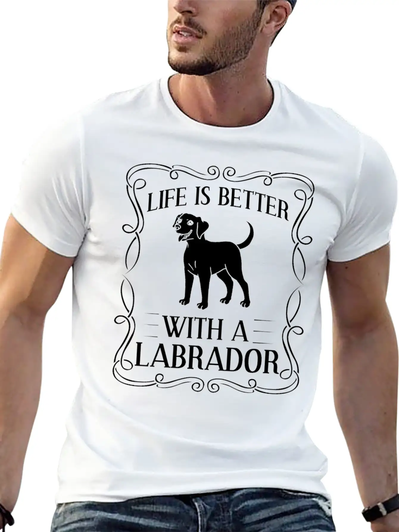 Labrador Retriever Dog Puppies Owner Lover Comfortable Minimalist Graphic Tee – Summer Style Essential