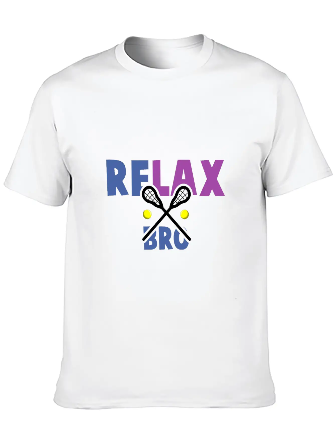 Lacrosse Relax Bro Unisex Casual T-Shirt – Clean Design For Daily Comfort