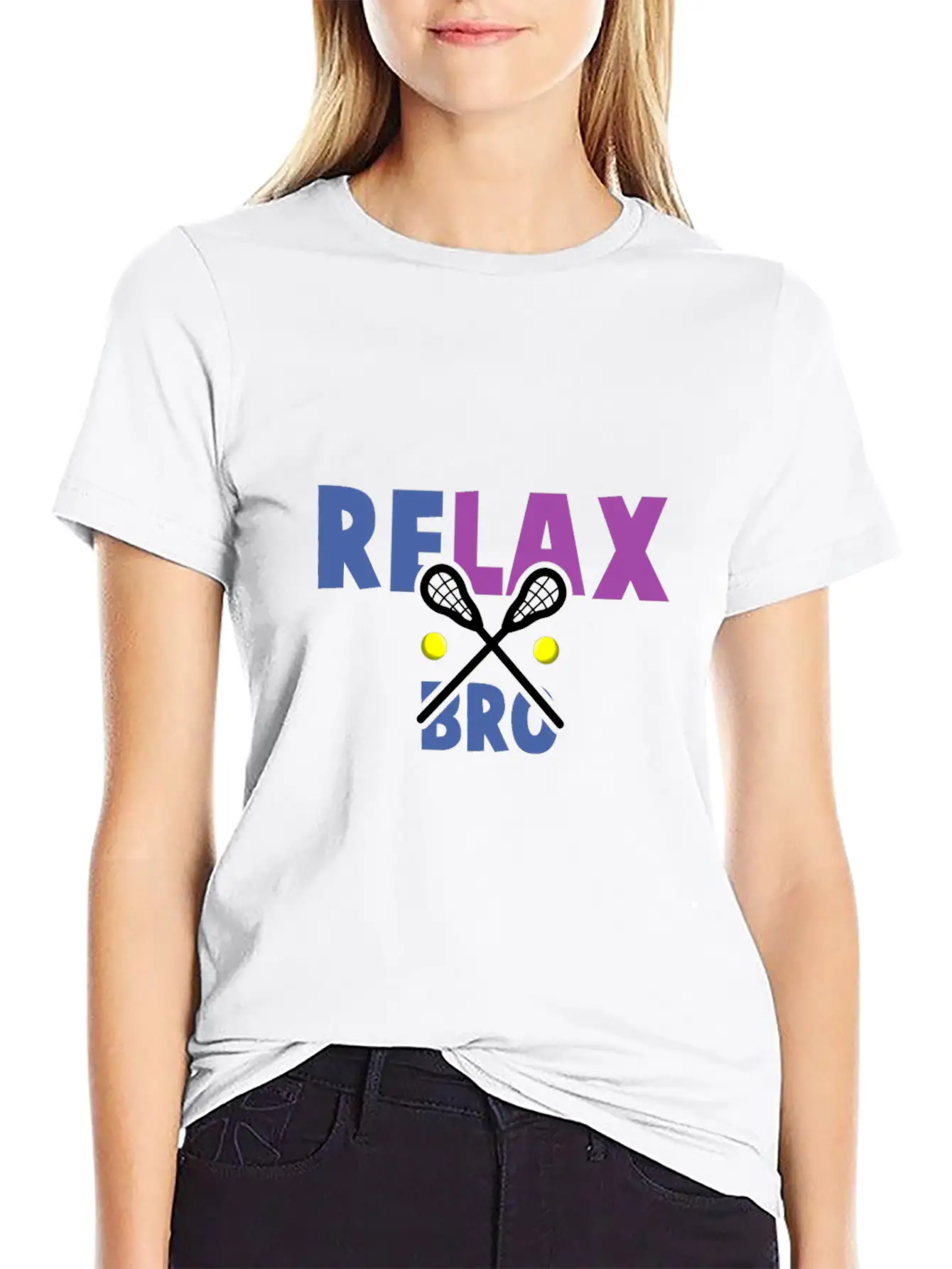 Lacrosse Relax Bro Unisex Casual T-Shirt – Clean Design For Daily Comfort