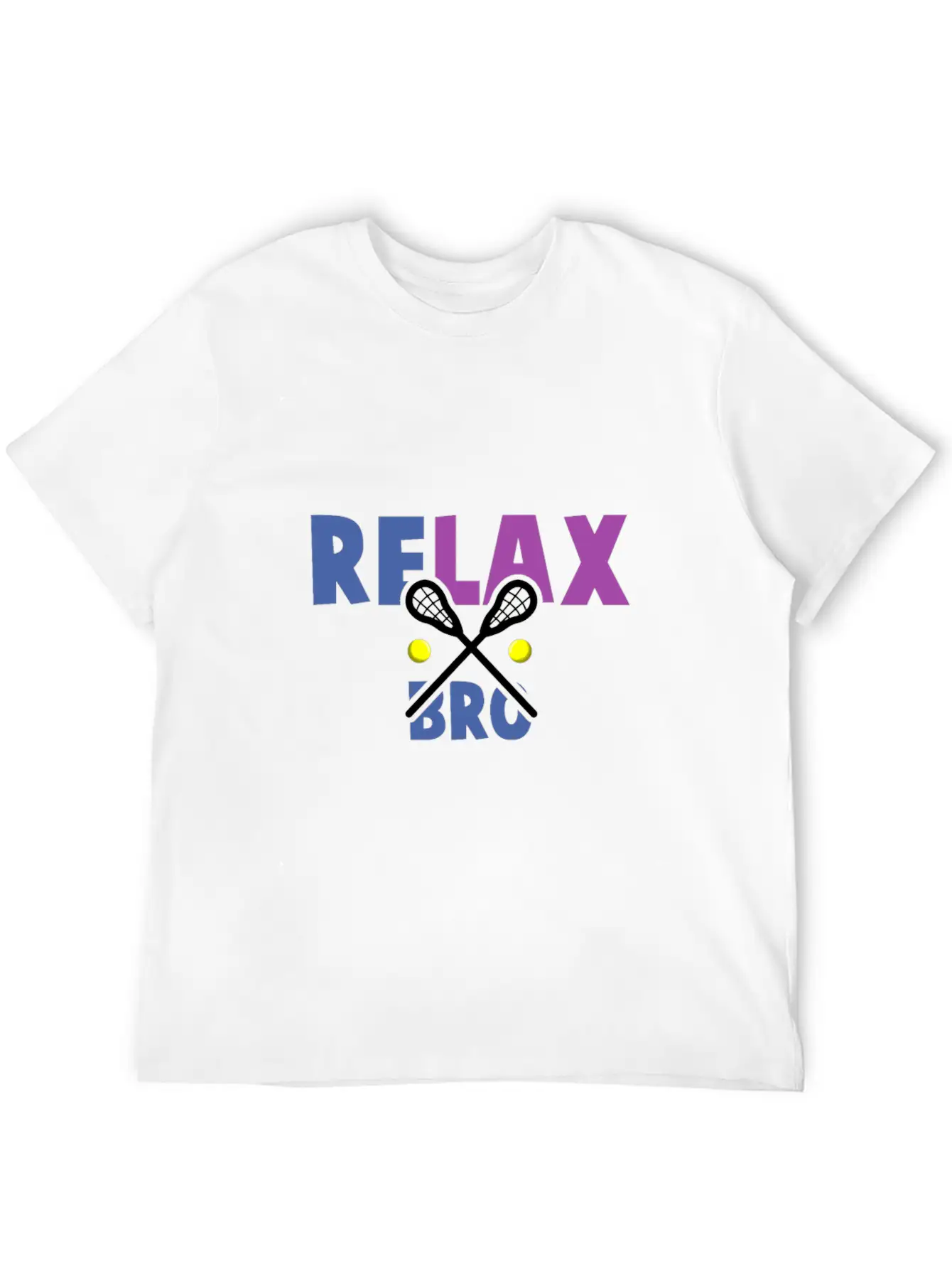 Lacrosse Relax Bro Unisex Casual T-Shirt – Clean Design For Daily Comfort