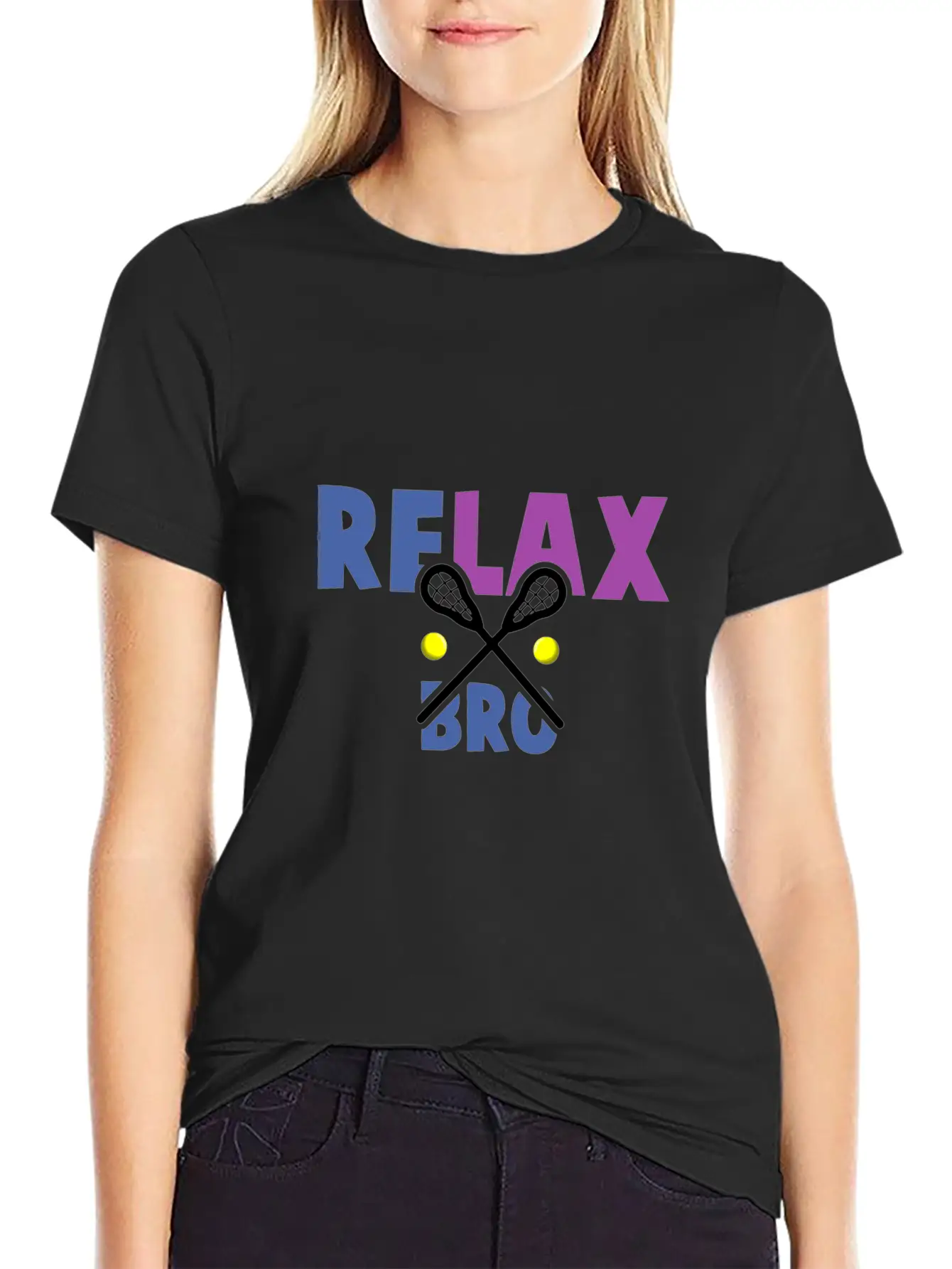 Lacrosse Relax Bro Unisex Casual T-Shirt – Clean Design For Daily Comfort