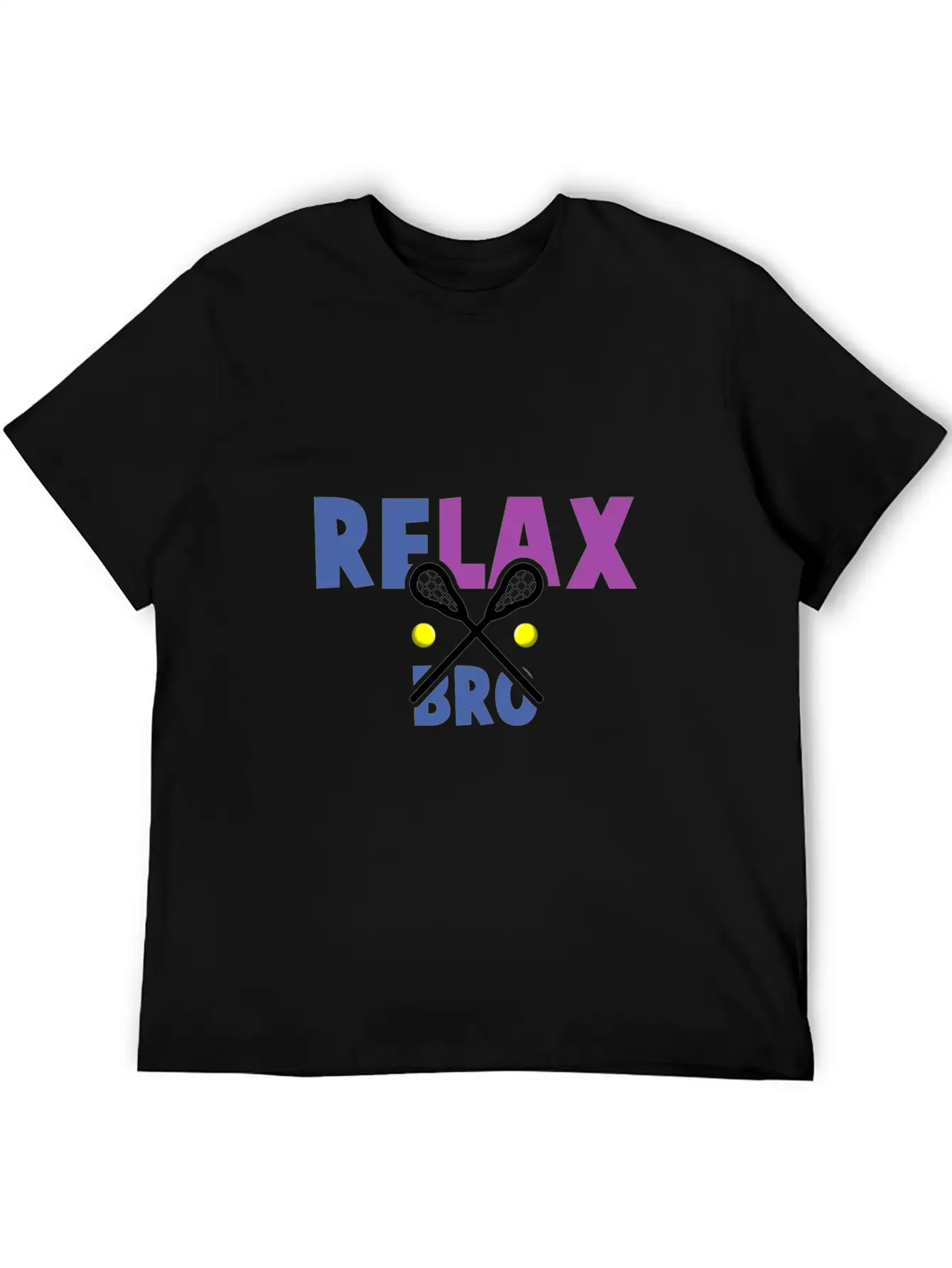 Lacrosse Relax Bro Unisex Casual T-Shirt – Clean Design For Daily Comfort