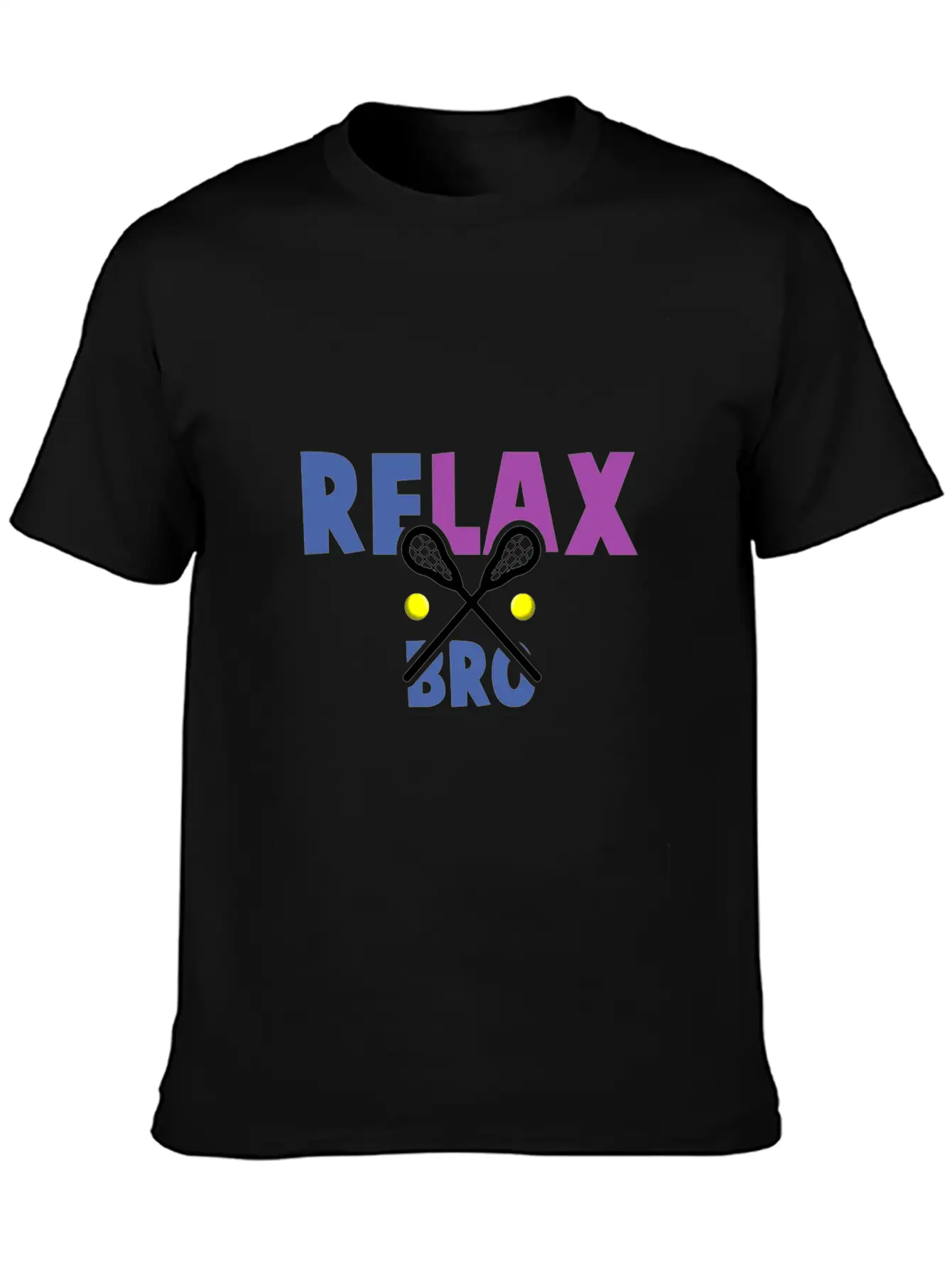 Lacrosse Relax Bro Unisex Casual T-Shirt – Clean Design For Daily Comfort