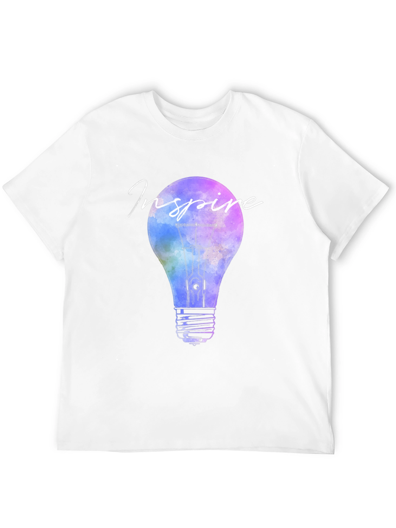 Inspire Lightbulb Graphic Tee - Black Cotton T-Shirt