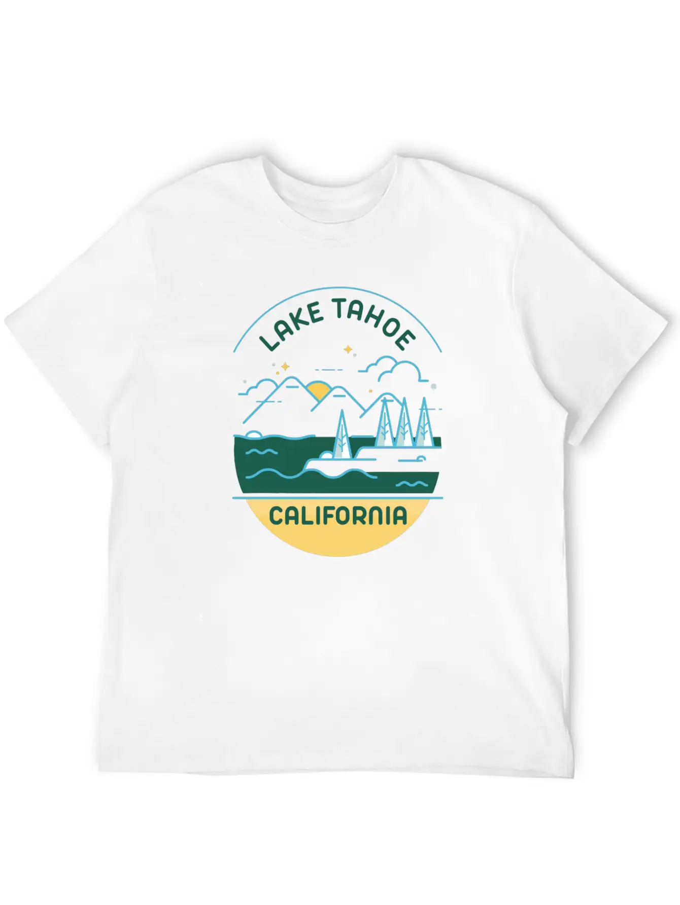 LAKE TAHOE CALIFORNIA Stylish Everyday T-Shirt – Unisex Basic Cotton Tee