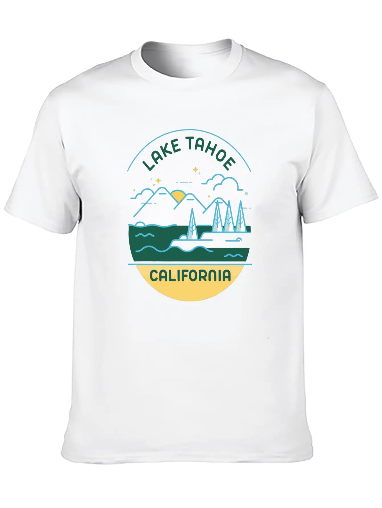LAKE TAHOE CALIFORNIA Stylish Everyday T-Shirt – Unisex Basic Cotton Tee