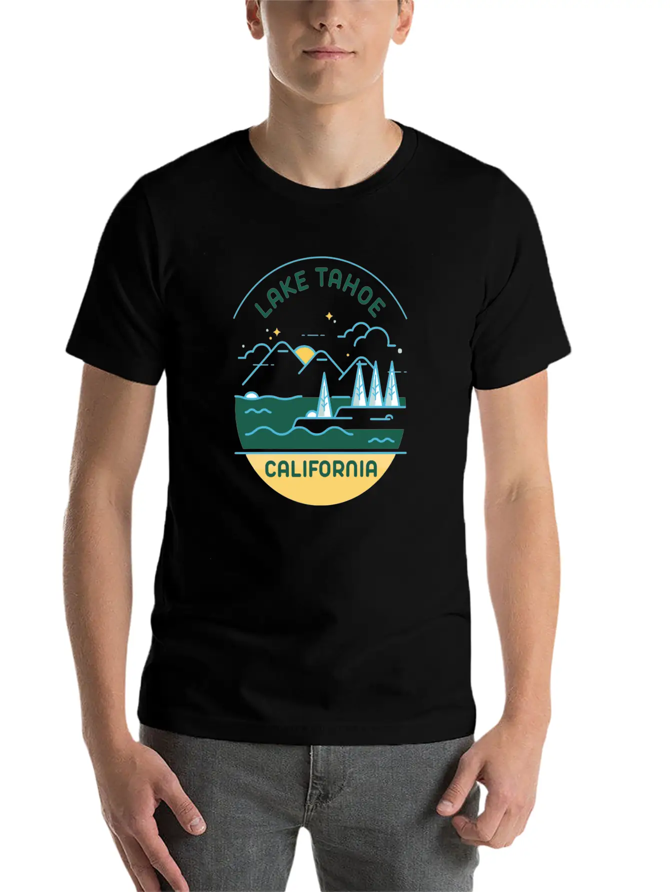 LAKE TAHOE CALIFORNIA Stylish Everyday T-Shirt – Unisex Basic Cotton Tee