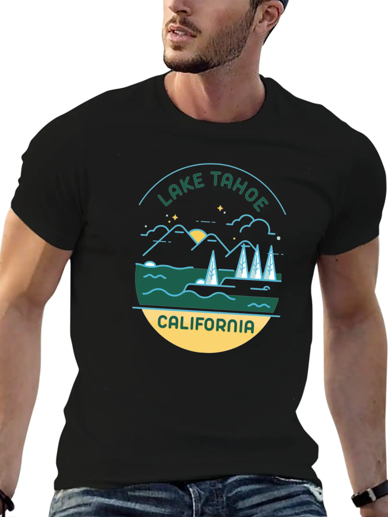 LAKE TAHOE CALIFORNIA Stylish Everyday T-Shirt – Unisex Basic Cotton Tee
