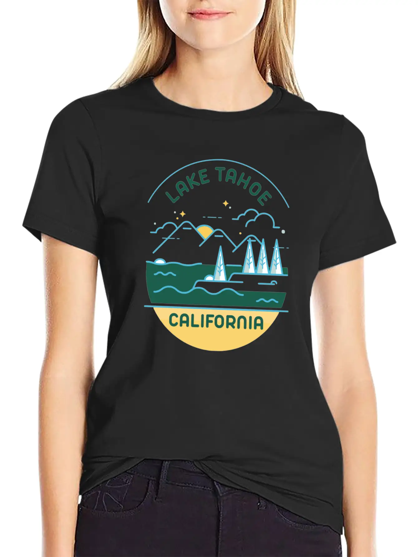 LAKE TAHOE CALIFORNIA Stylish Everyday T-Shirt – Unisex Basic Cotton Tee