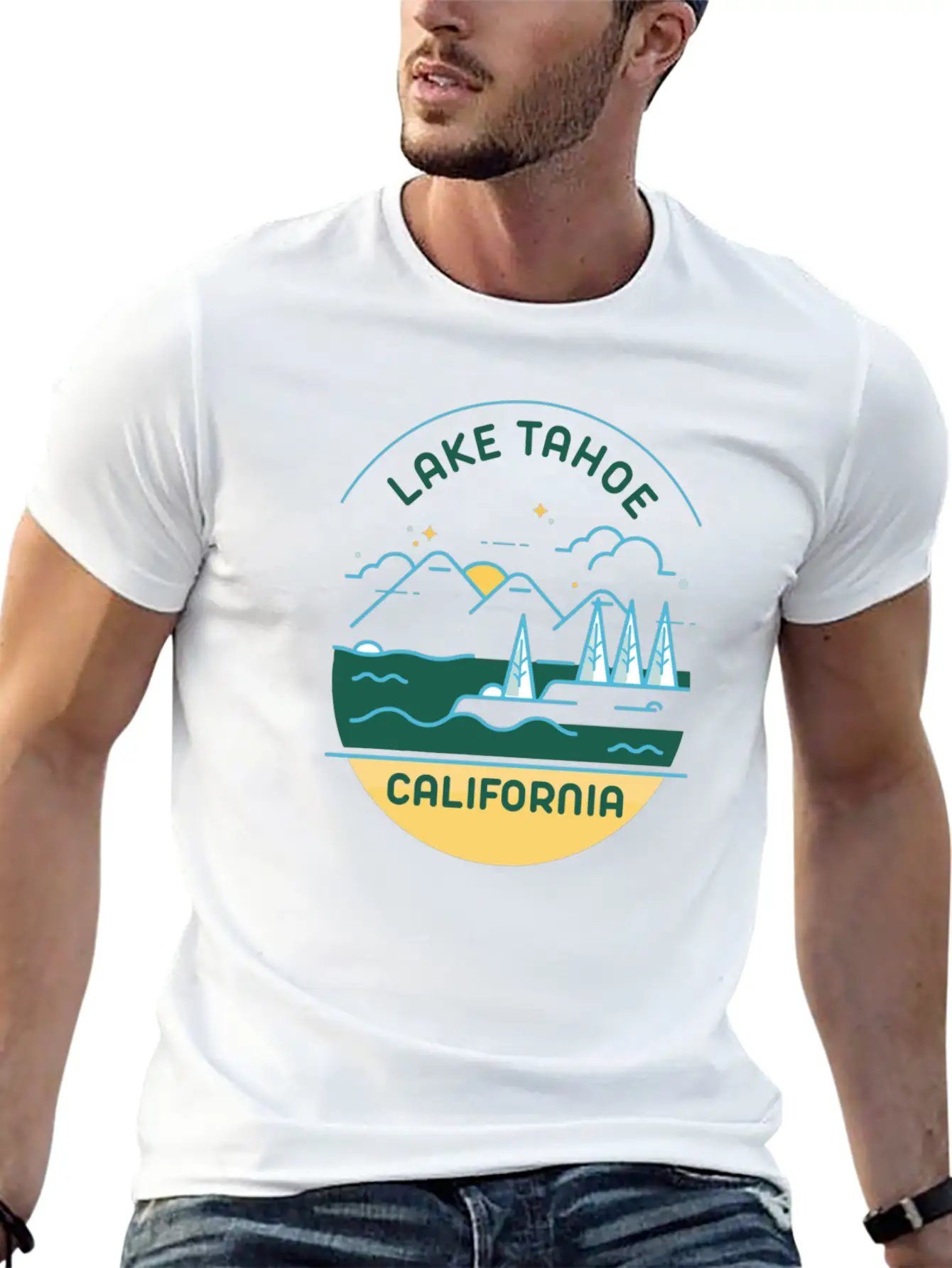 LAKE TAHOE CALIFORNIA Stylish Everyday T-Shirt – Unisex Basic Cotton Tee