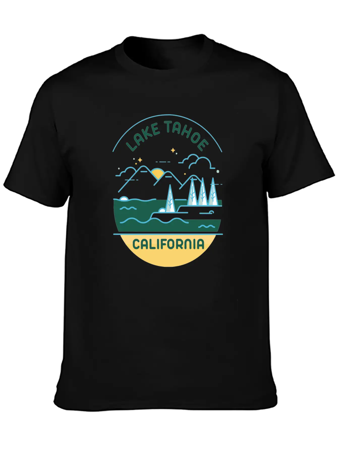LAKE TAHOE CALIFORNIA Stylish Everyday T-Shirt – Unisex Basic Cotton Tee