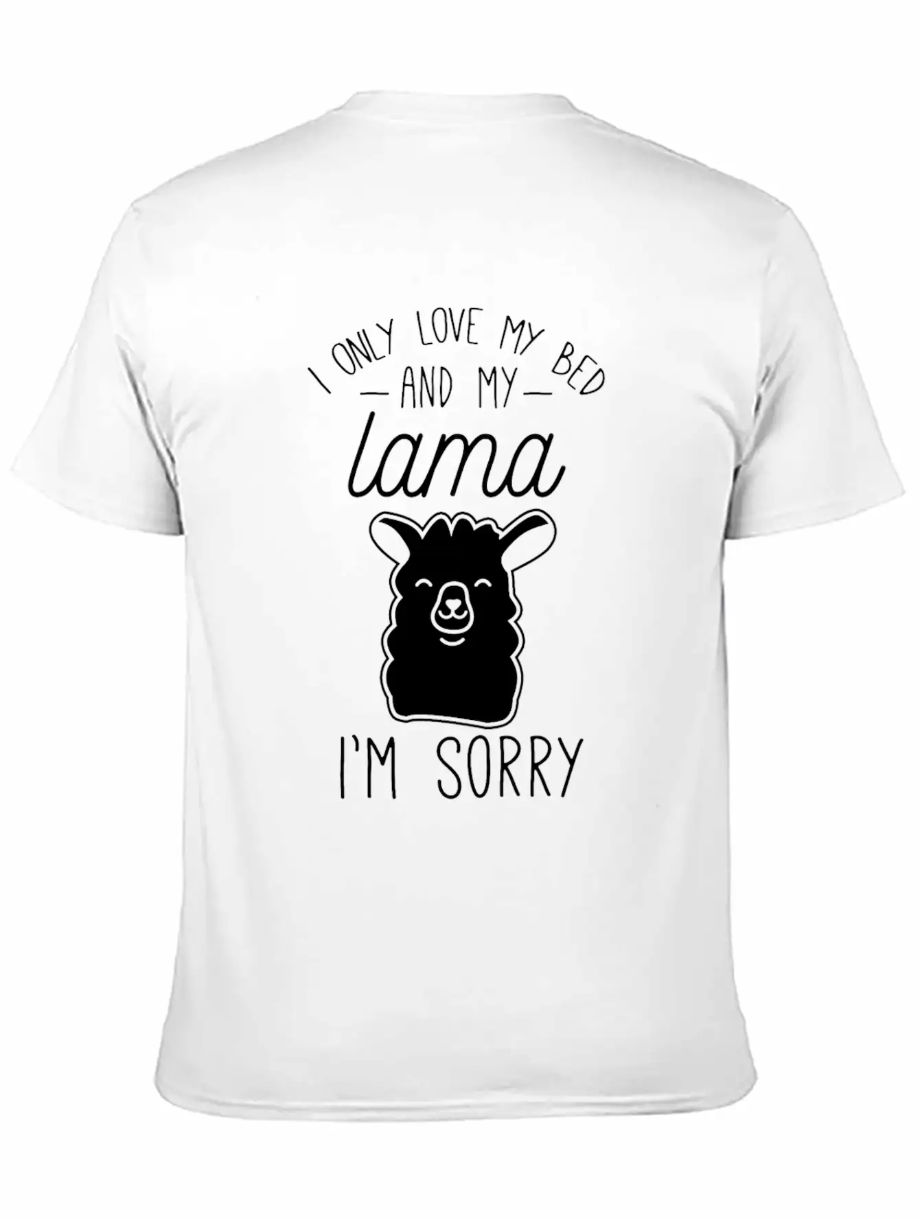 Lama Tired Lazy Sleep Stylish Everyday T-Shirt – Unisex Basic Cotton Tee