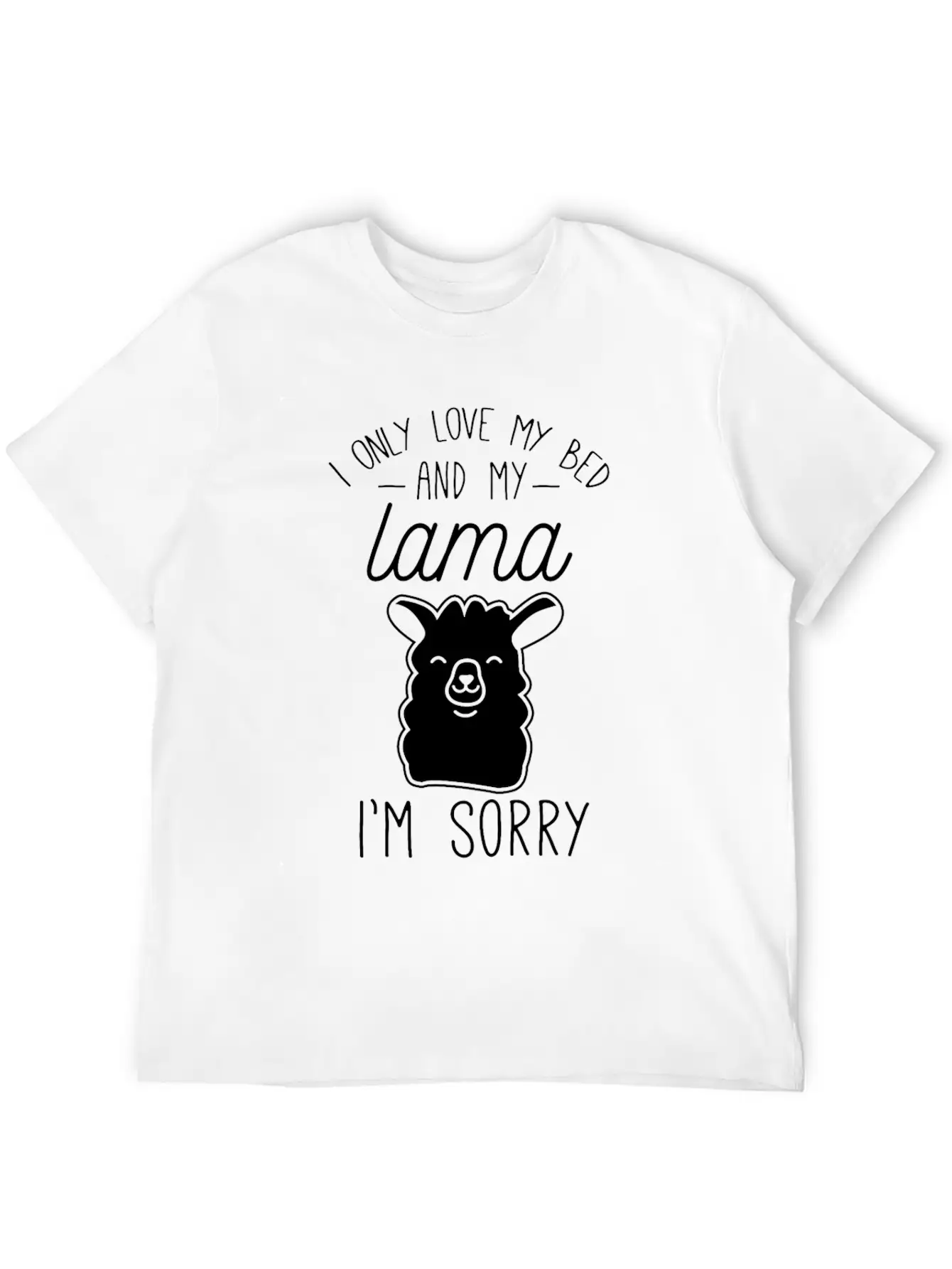 Lama Tired Lazy Sleep Stylish Everyday T-Shirt – Unisex Basic Cotton Tee