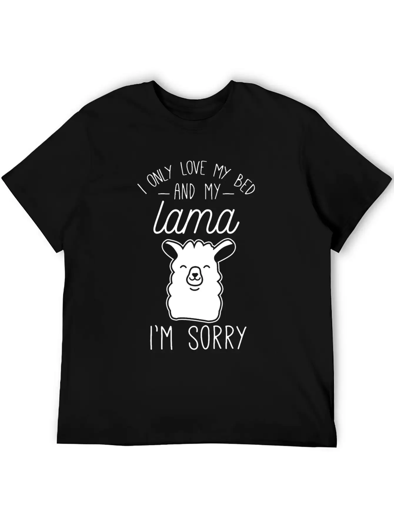 Lama Tired Lazy Sleep Stylish Everyday T-Shirt – Unisex Basic Cotton Tee