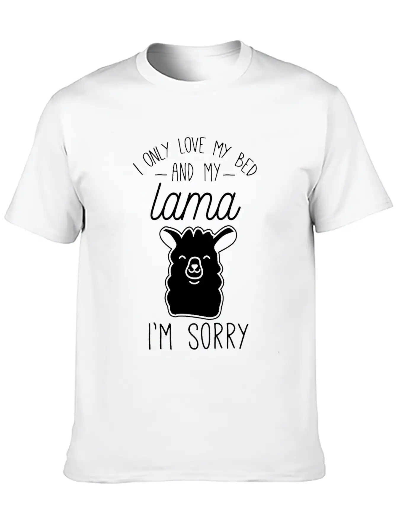 Lama Tired Lazy Sleep Stylish Everyday T-Shirt – Unisex Basic Cotton Tee