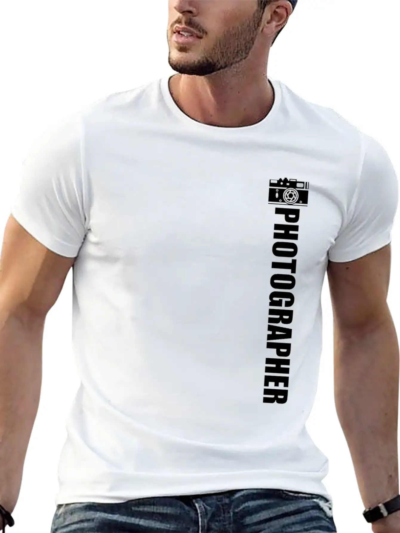 Landscape-Photographer Camera Unisex Casual T-Shirt – Clean Design For Daily Comfort