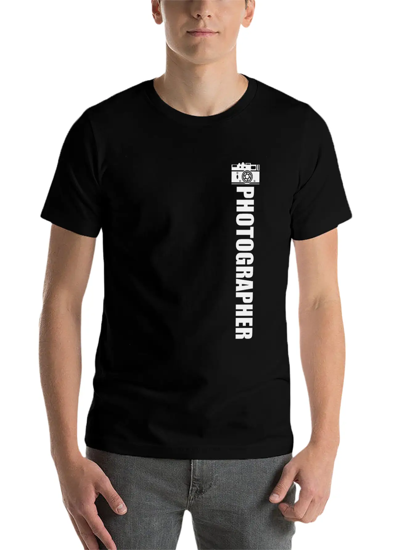 Landscape-Photographer Camera Unisex Casual T-Shirt – Clean Design For Daily Comfort