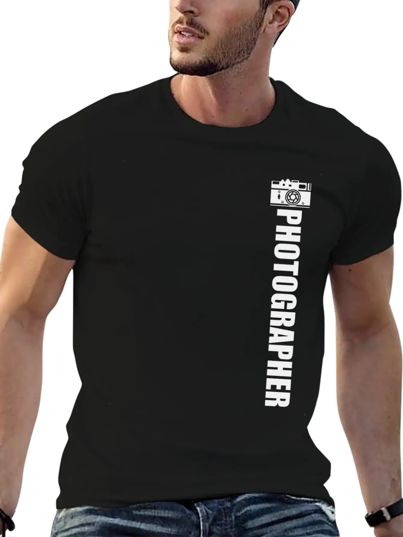 Landscape-Photographer Camera Unisex Casual T-Shirt – Clean Design For Daily Comfort