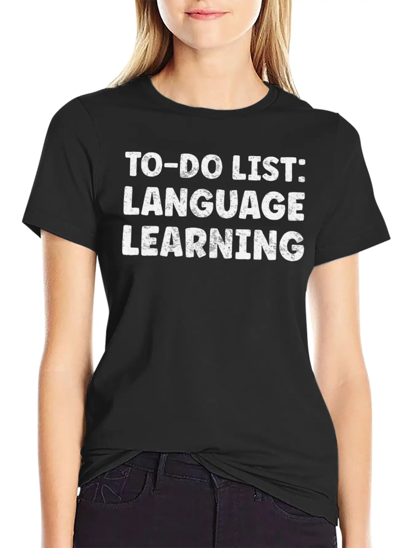 Language Learning Lover Quotes Linguistics Teacher Unisex Short Sleeve Soft Cotton T-Shirt – Casual Everyday Wear