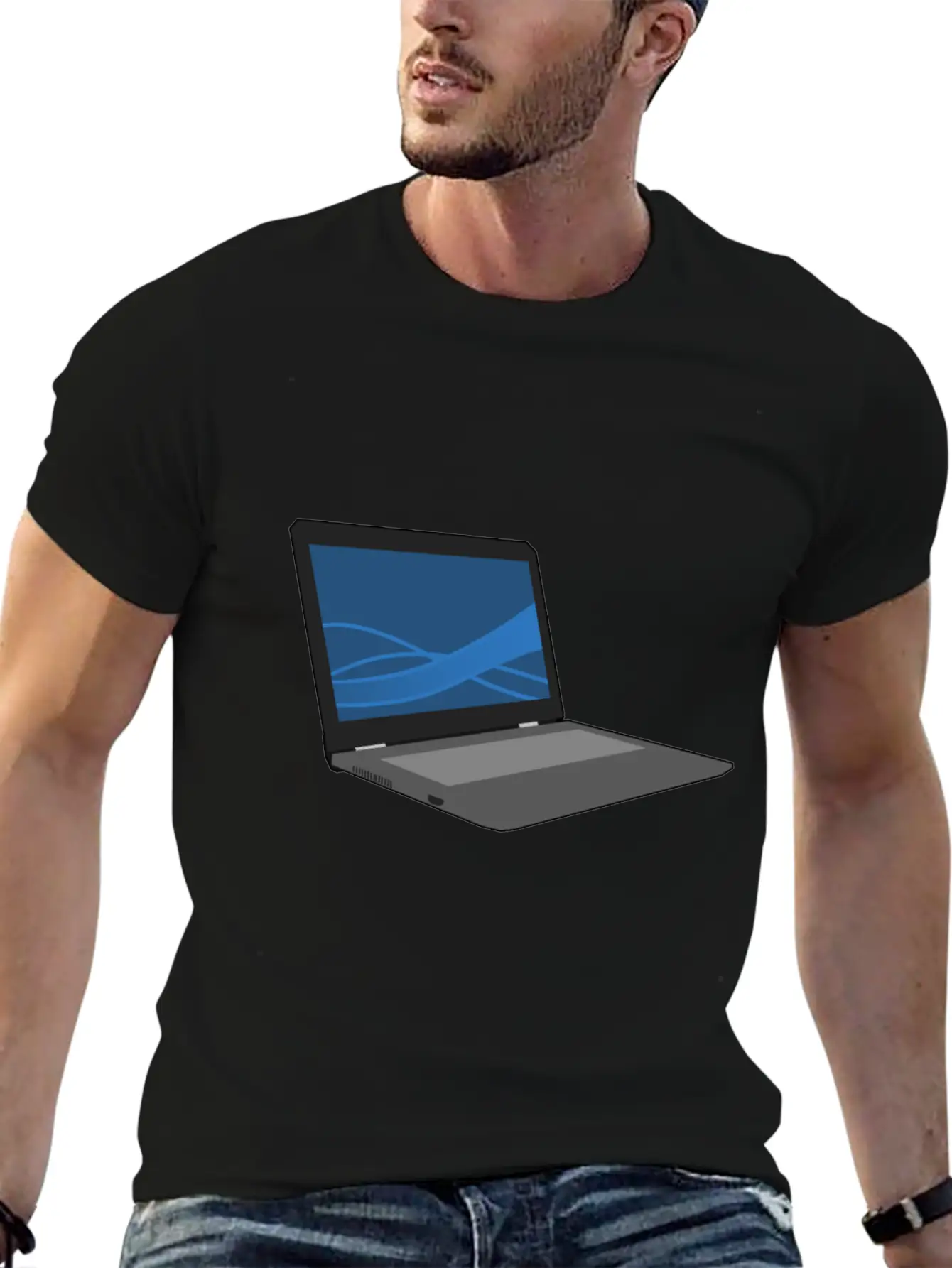 Laptop Computer Keyboard PC Notebook Gift Idea Timeless Short Sleeve Tee – Comfy And Minimalist Design