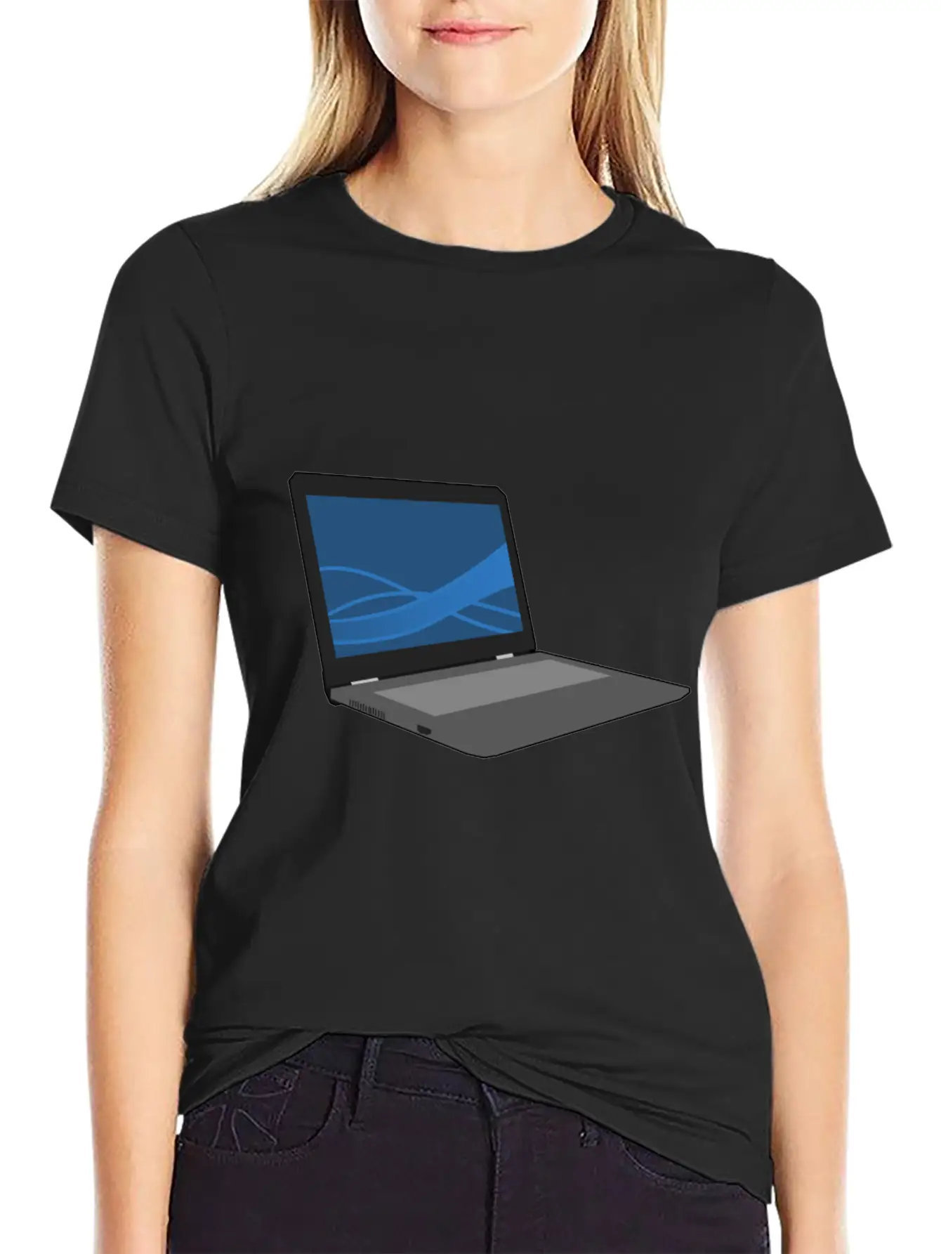 Laptop Computer Keyboard PC Notebook Gift Idea Timeless Short Sleeve Tee – Comfy And Minimalist Design