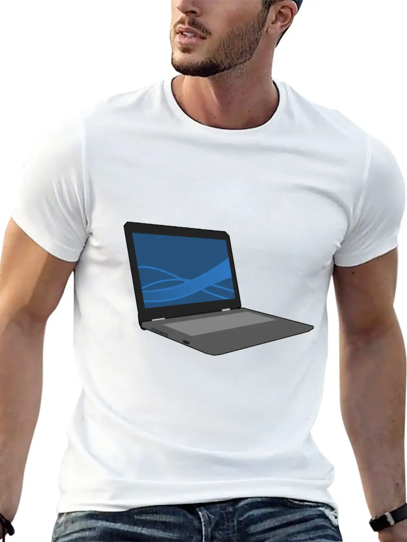 Laptop Computer Keyboard PC Notebook Gift Idea Timeless Short Sleeve Tee – Comfy And Minimalist Design