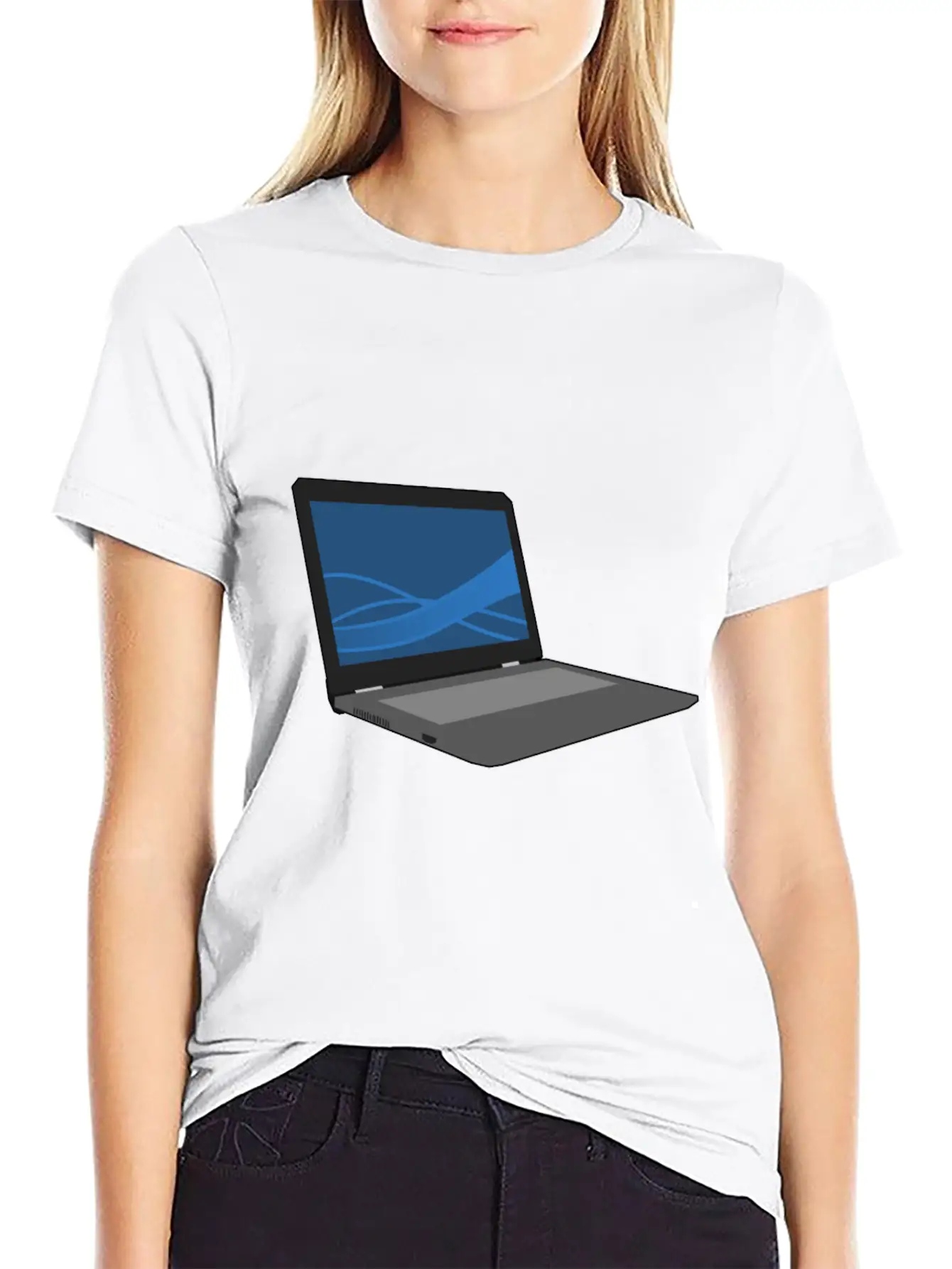 Laptop Computer Keyboard PC Notebook Gift Idea Timeless Short Sleeve Tee – Comfy And Minimalist Design