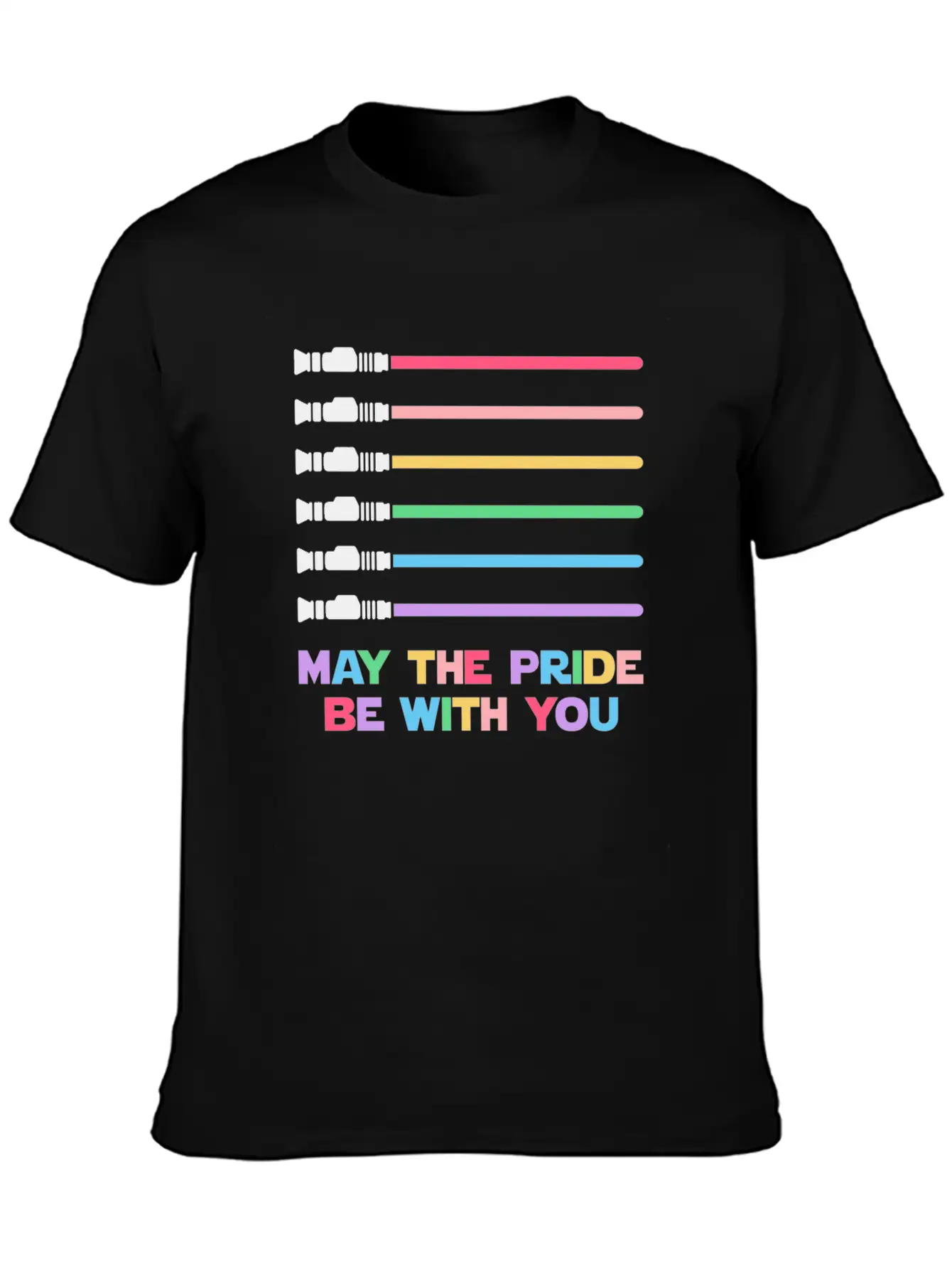 Laser Sword Design Unisex Casual T-Shirt – Clean Design For Daily Comfort