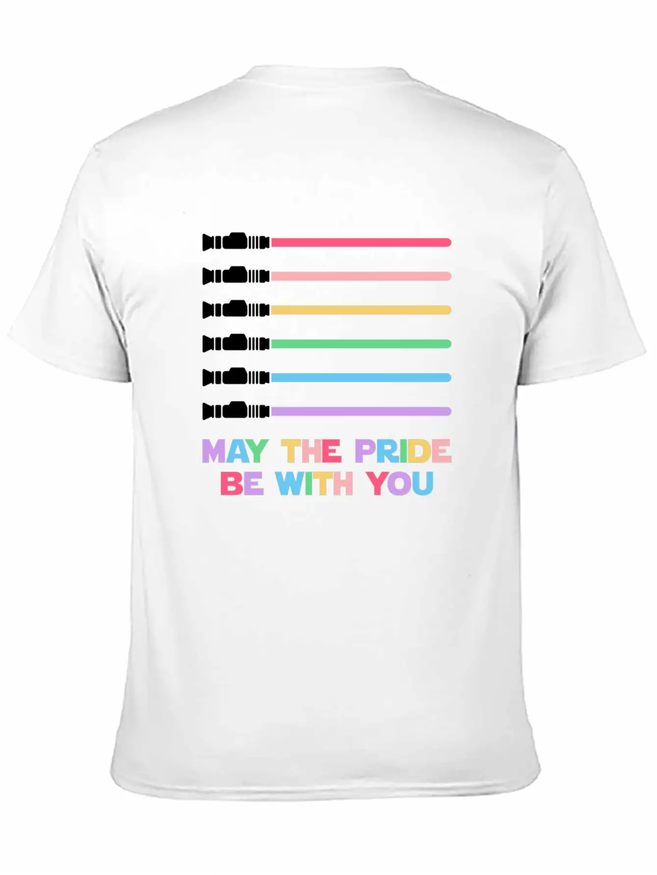 Laser Sword Design Unisex Casual T-Shirt – Clean Design For Daily Comfort