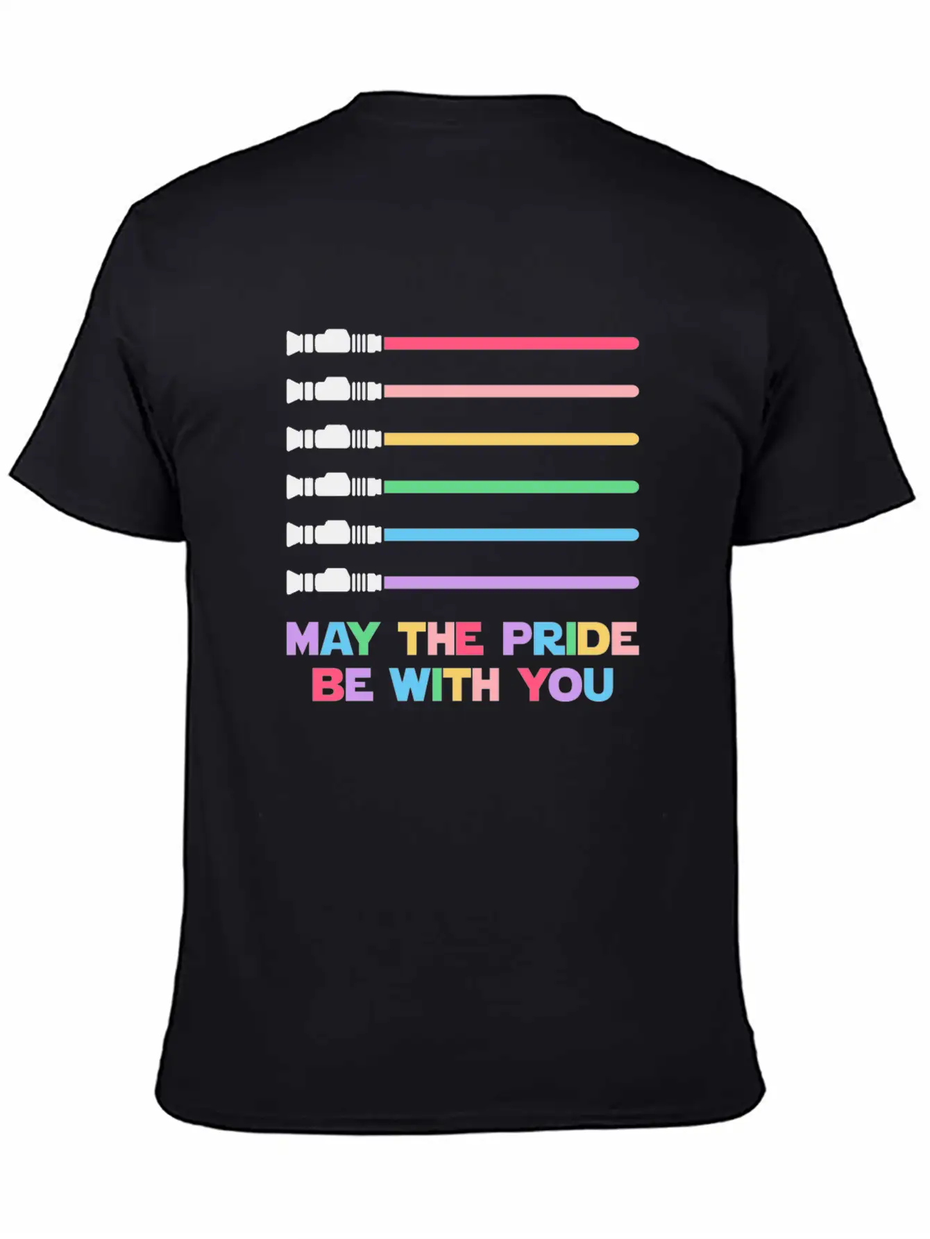 Laser Sword Design Unisex Casual T-Shirt – Clean Design For Daily Comfort