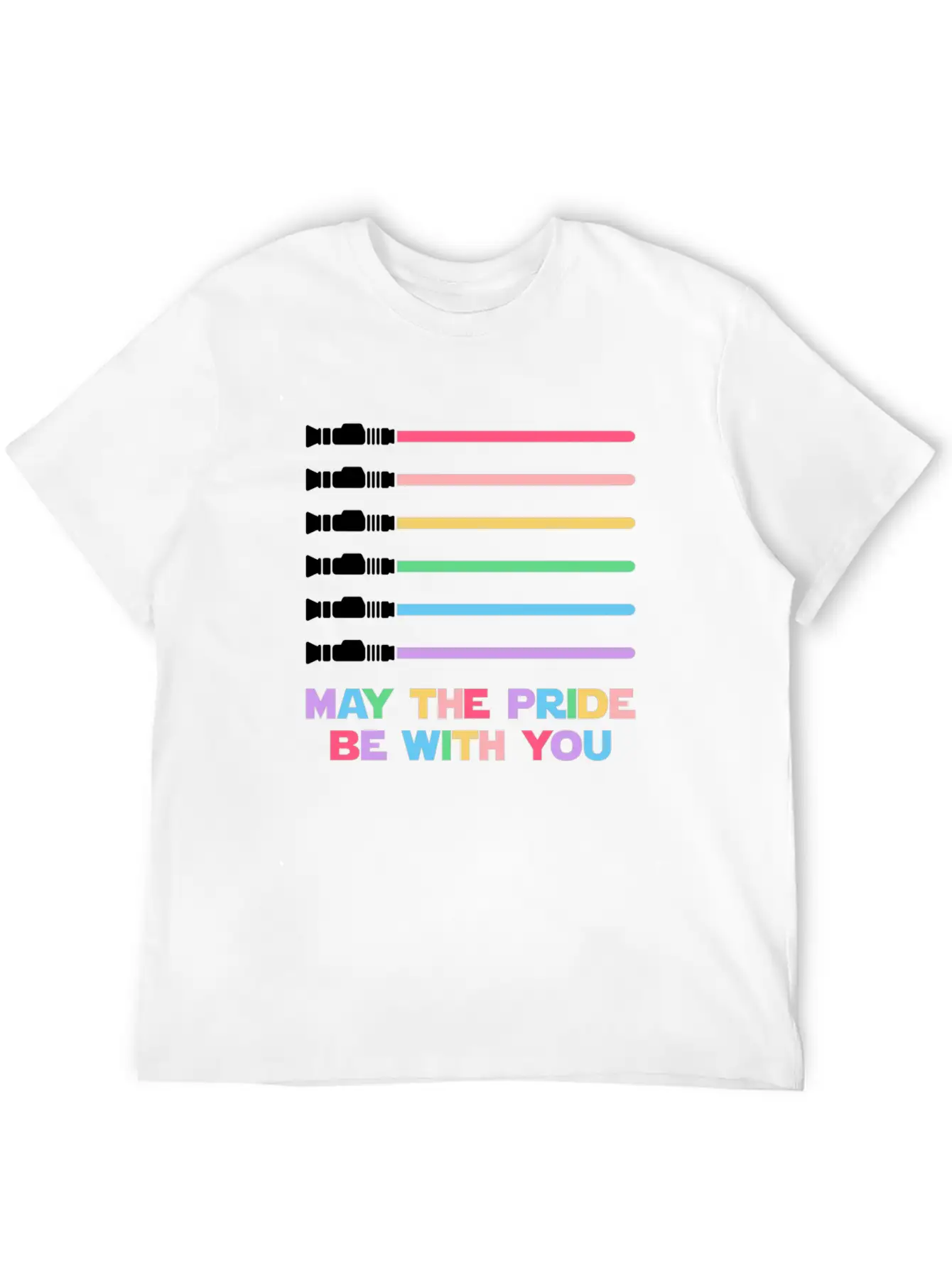 Laser Sword Design Unisex Casual T-Shirt – Clean Design For Daily Comfort