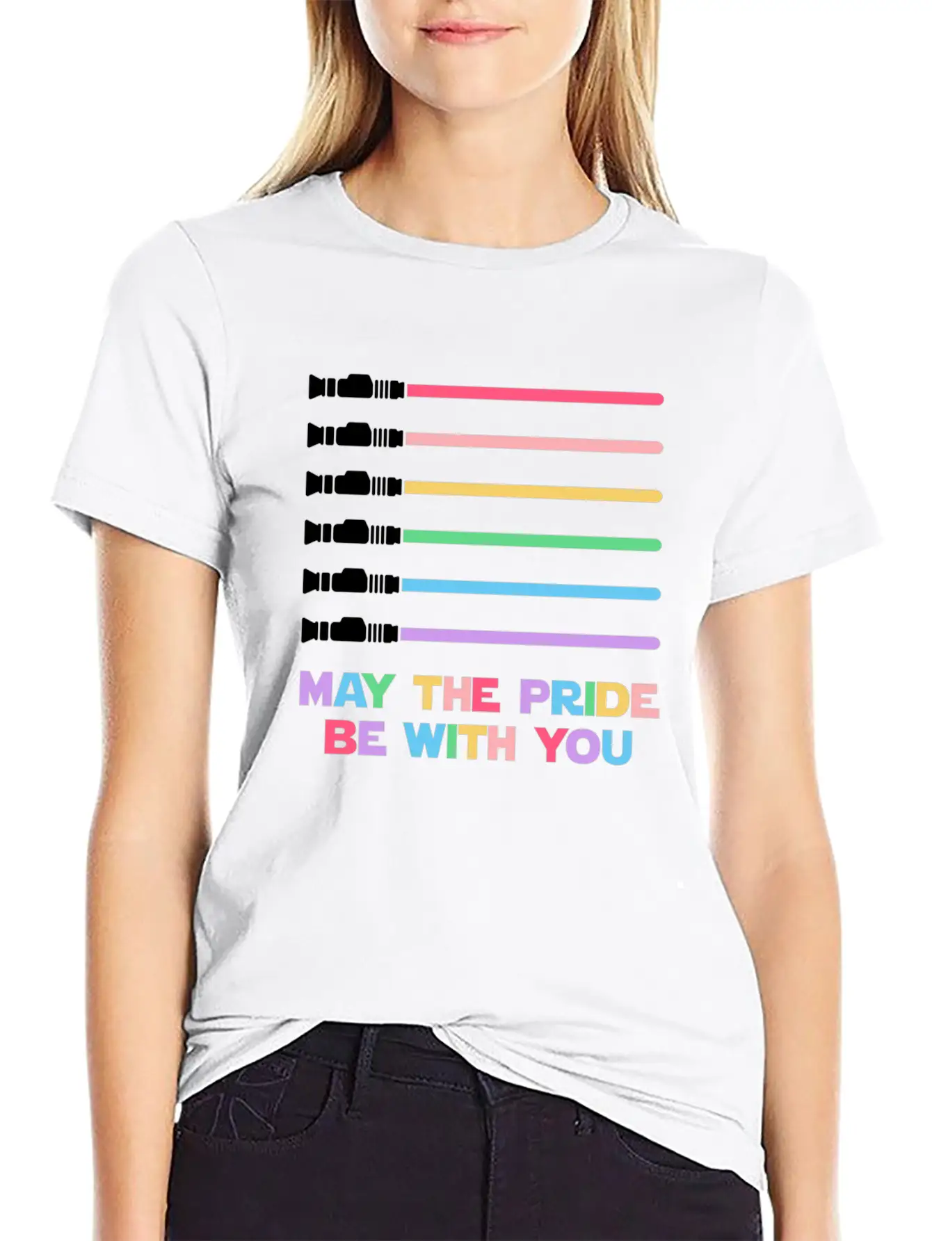 Laser Sword Design Unisex Casual T-Shirt – Clean Design For Daily Comfort