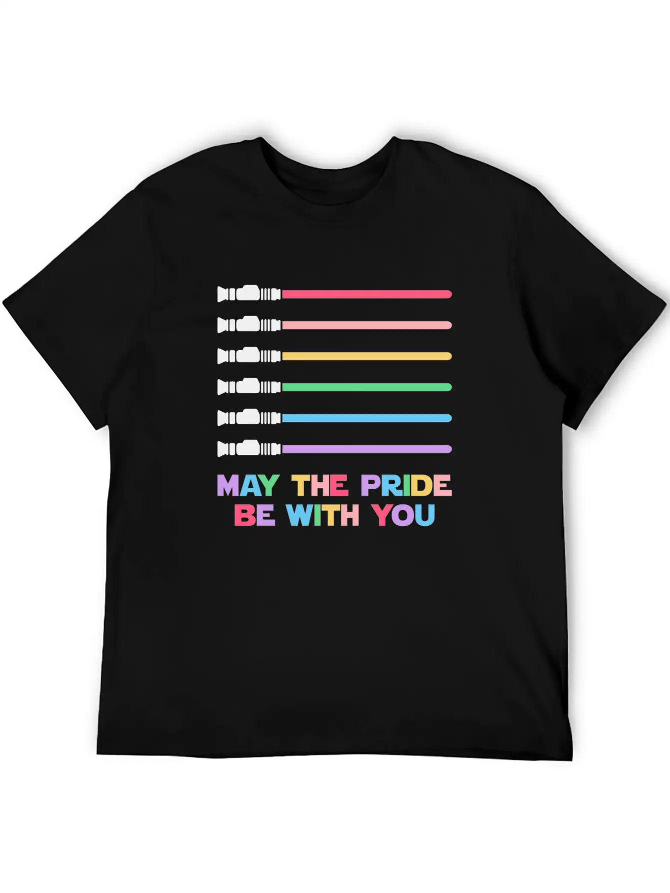 Laser Sword Design Unisex Casual T-Shirt – Clean Design For Daily Comfort