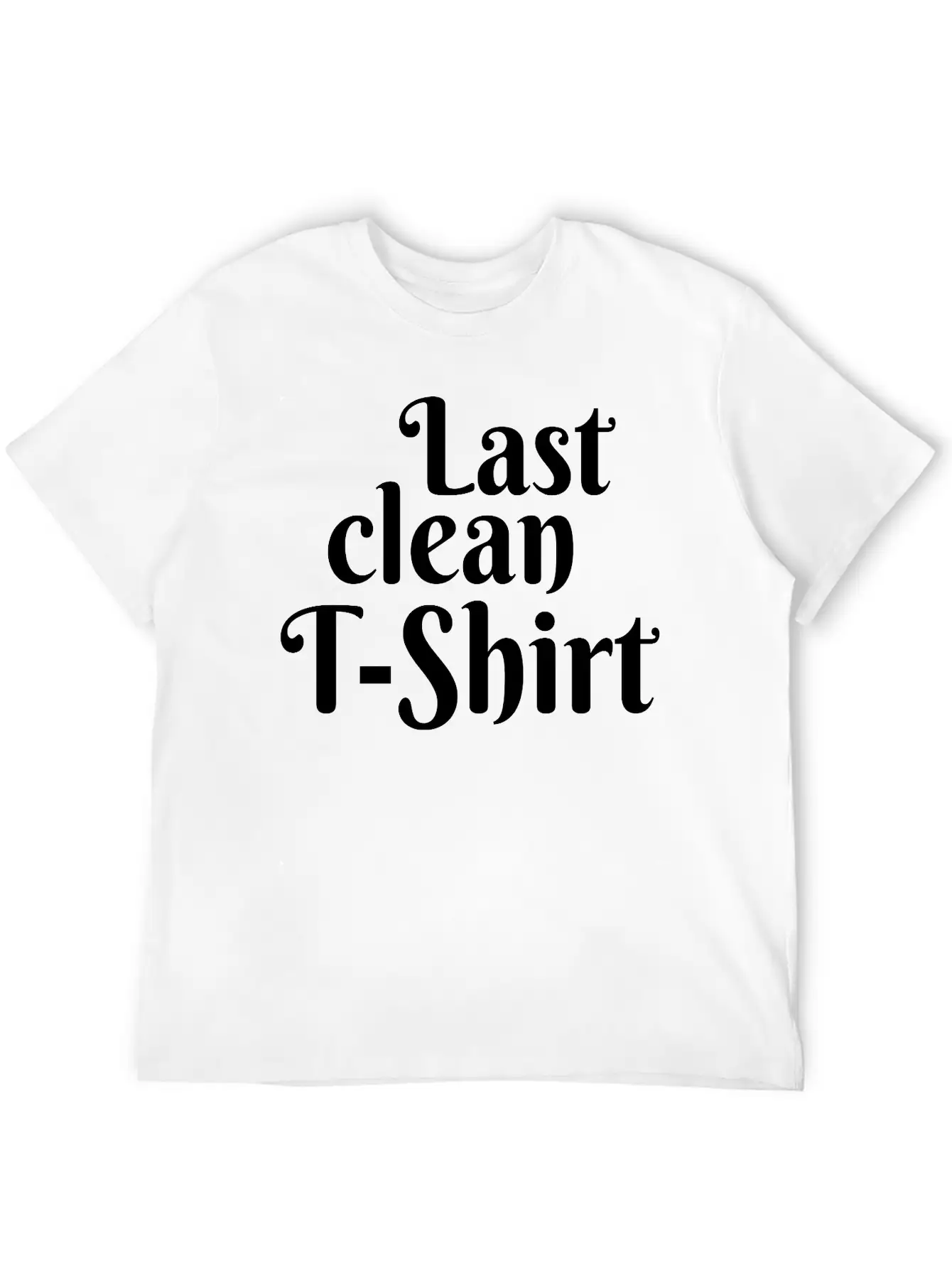 Last Clean T-Shirt Basic Graphic T-Shirt – Daily Comfort In Soft Cotton