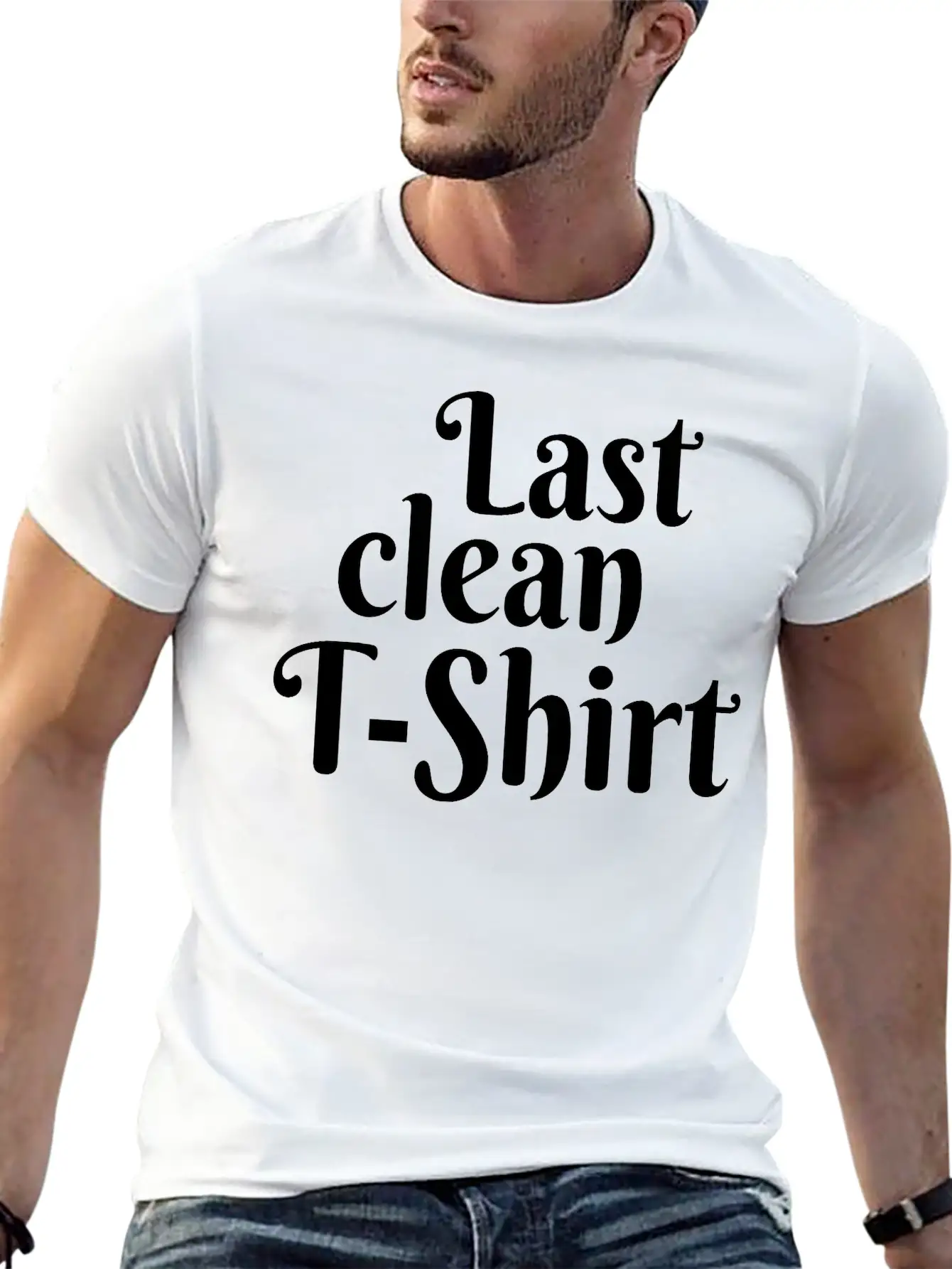 Last Clean T-Shirt Basic Graphic T-Shirt – Daily Comfort In Soft Cotton