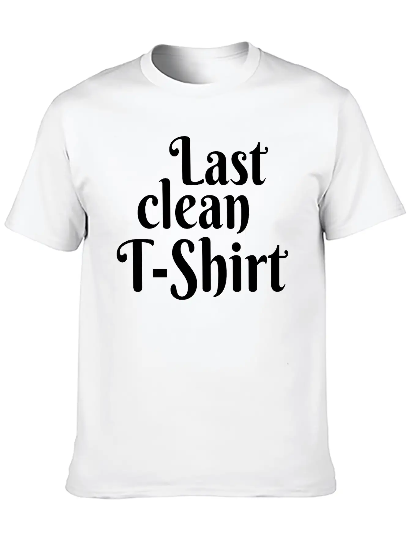 Last Clean T-Shirt Basic Graphic T-Shirt – Daily Comfort In Soft Cotton