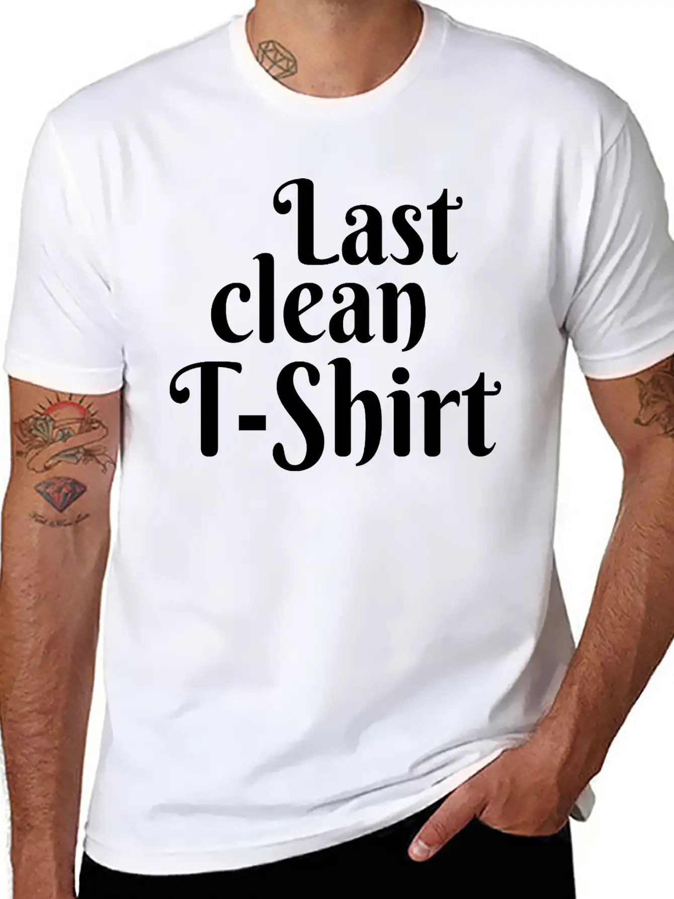 Last Clean T-Shirt Basic Graphic T-Shirt – Daily Comfort In Soft Cotton