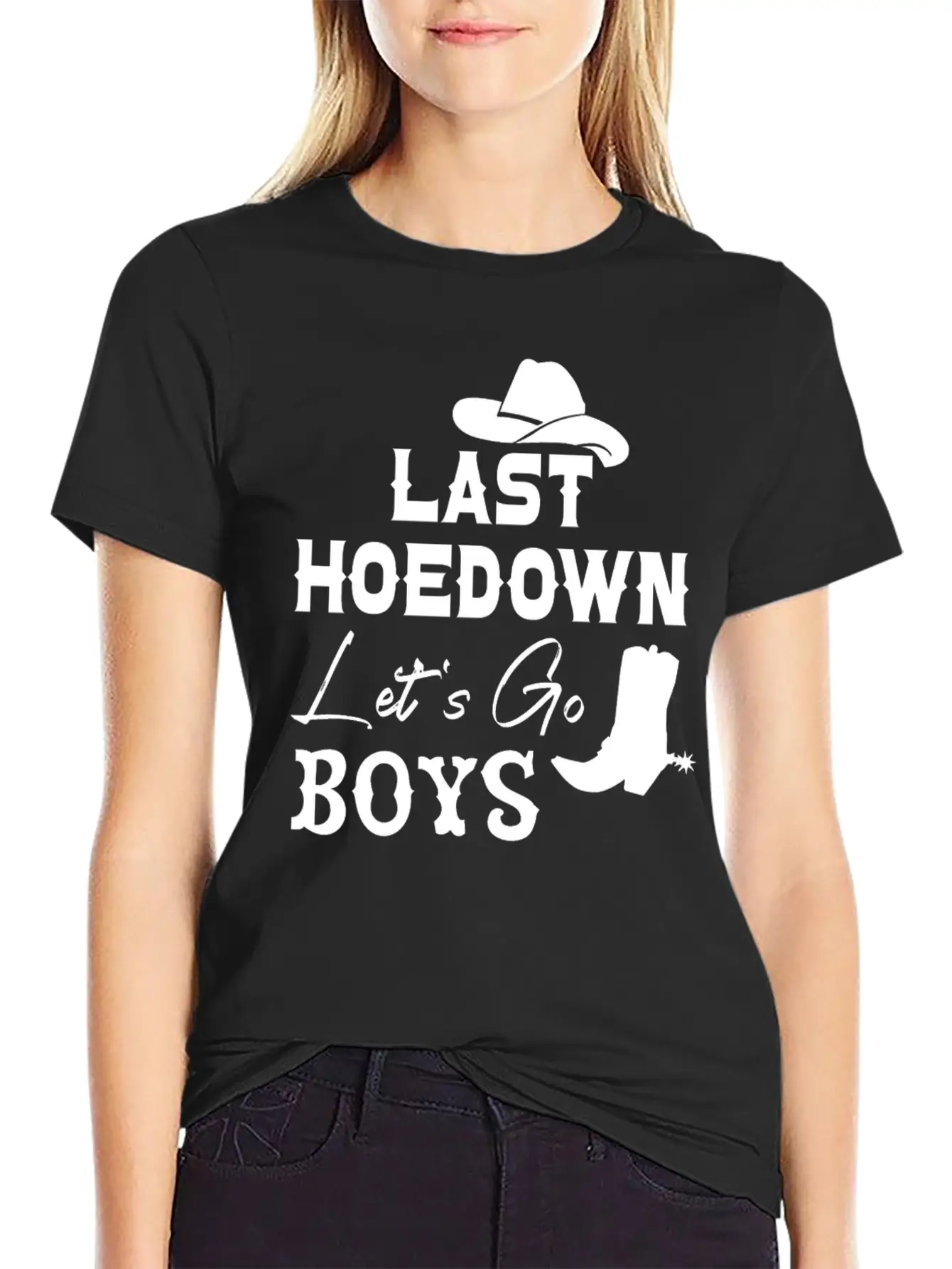 Last Hoe Down Let's Go Boys Unisex Casual T-Shirt – Clean Design For Daily Comfort