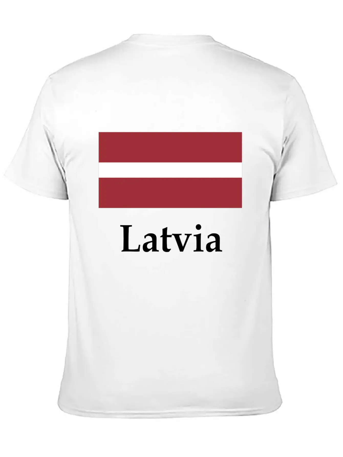 Latvia Flag Stylish Everyday T-Shirt – Unisex Basic Cotton Tee