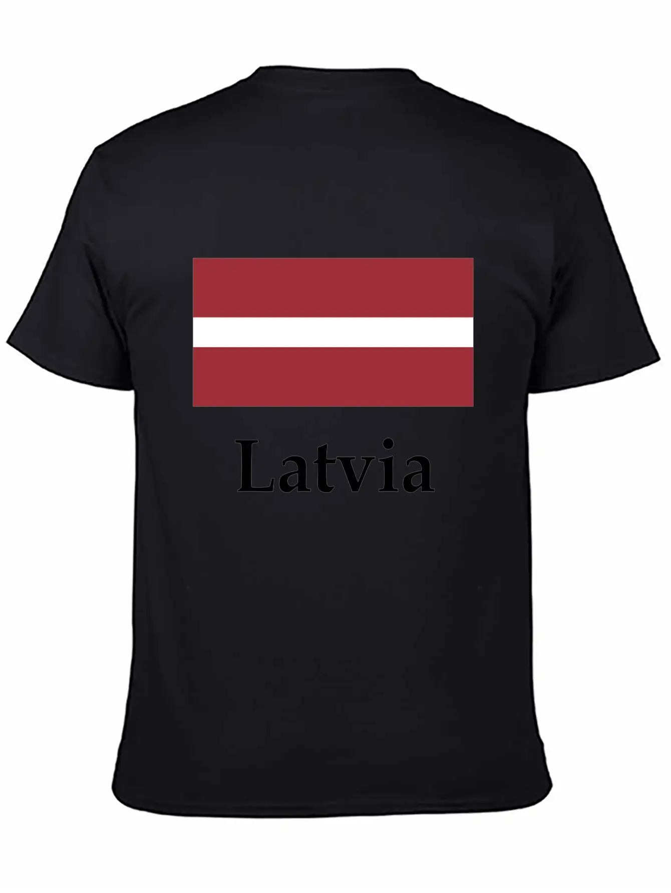 Latvia Flag Stylish Everyday T-Shirt – Unisex Basic Cotton Tee